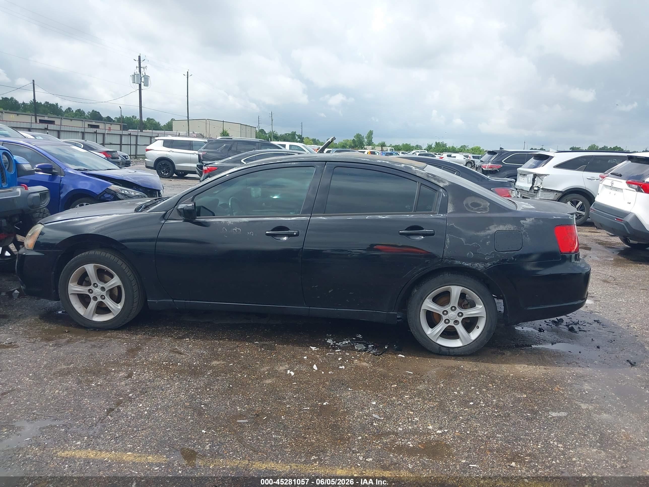 2009 Mitsubishi Galant Es/sport Edition Black vin: 4A3AB36F19E012358