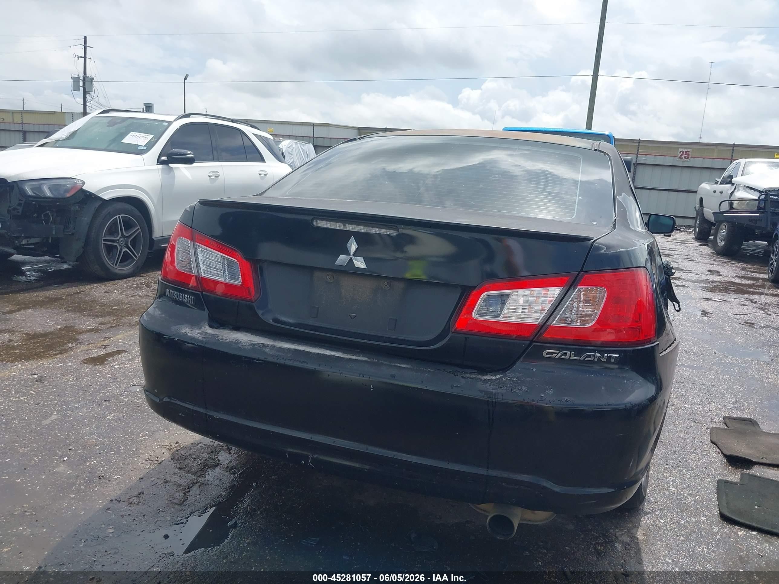 2009 Mitsubishi Galant Es/sport Edition Black vin: 4A3AB36F19E012358