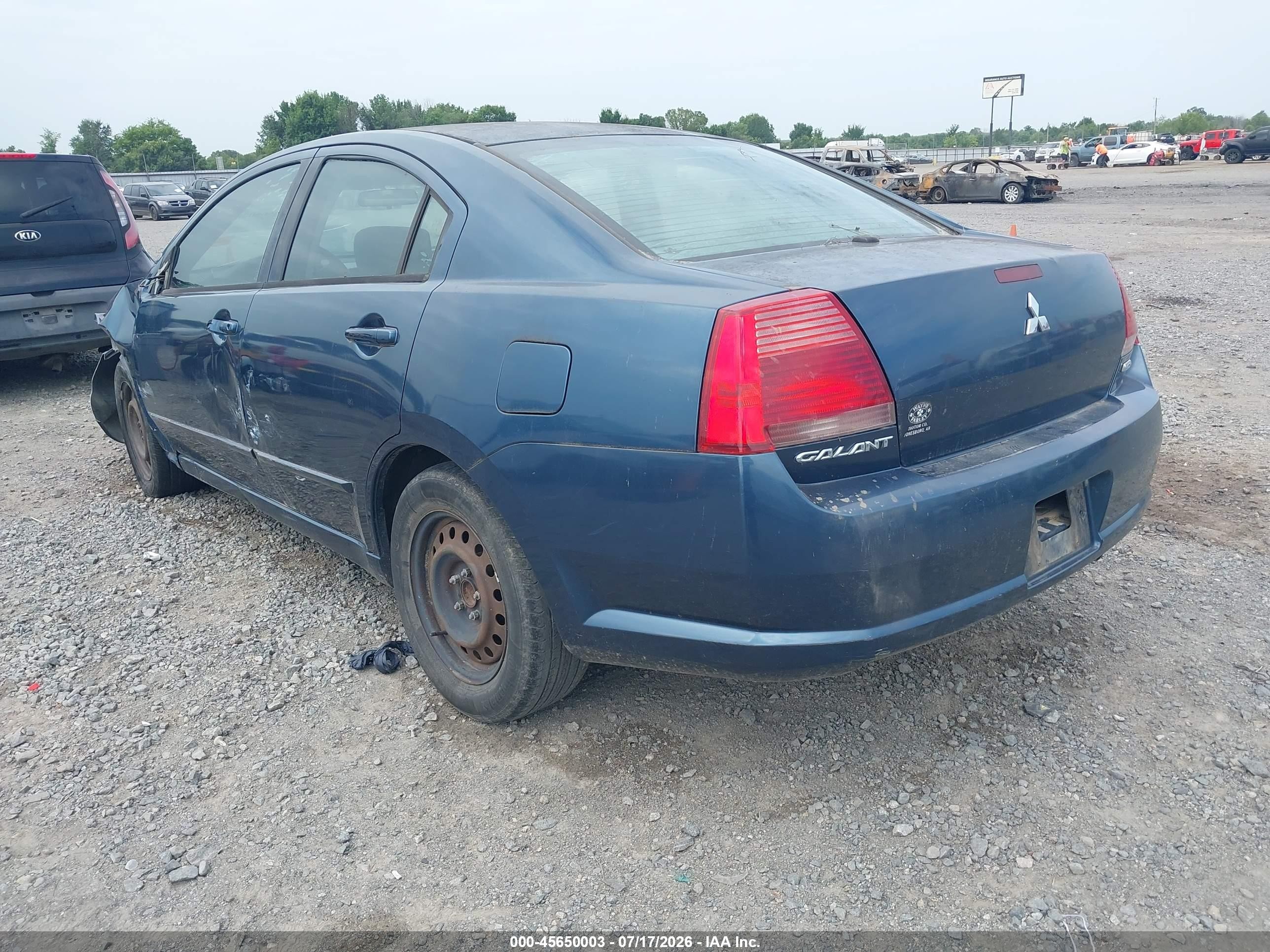 2004 Mitsubishi Galant Es Black vin: 4A3AB36F24E120724