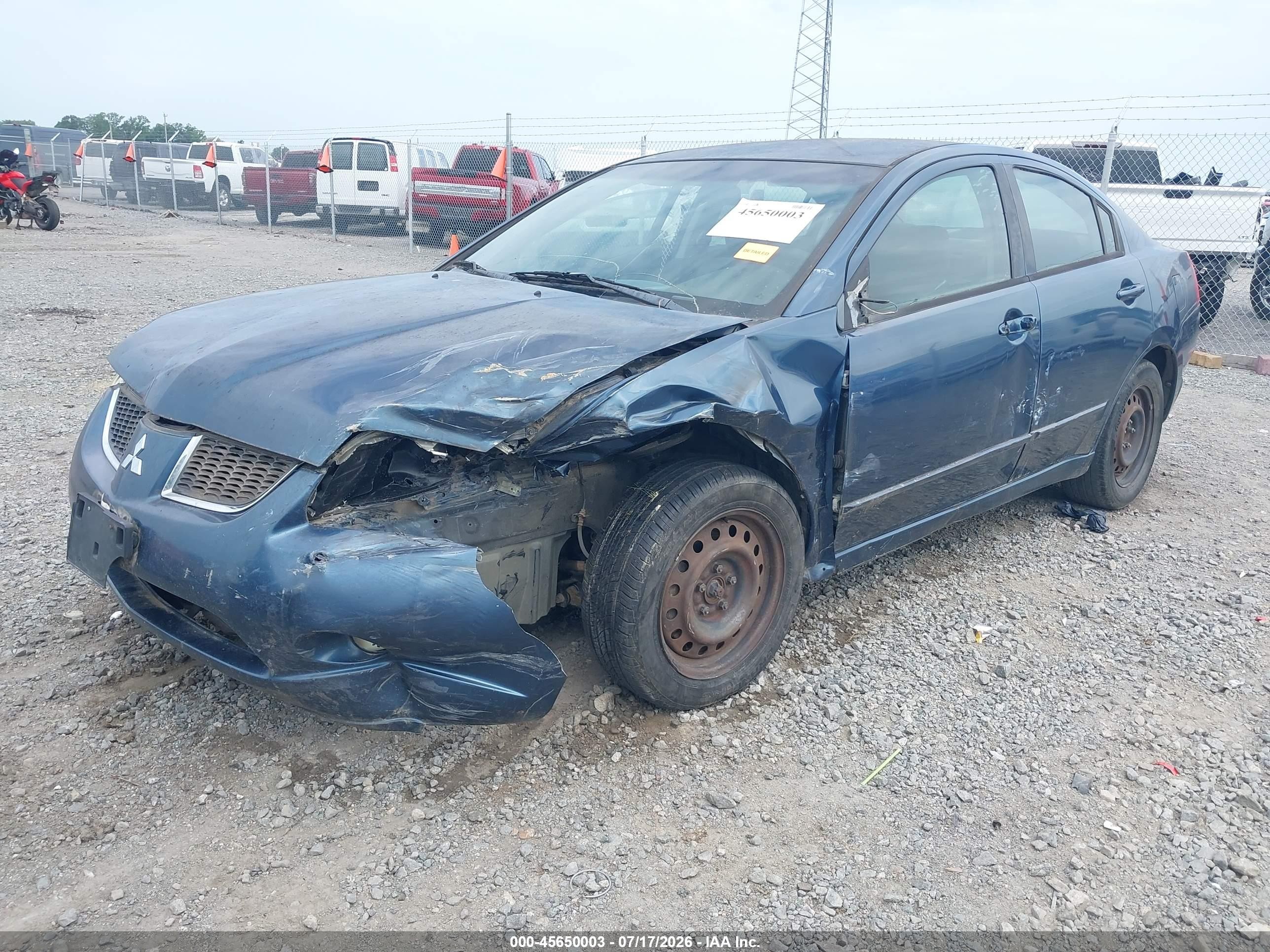 2004 Mitsubishi Galant Es Black vin: 4A3AB36F24E120724