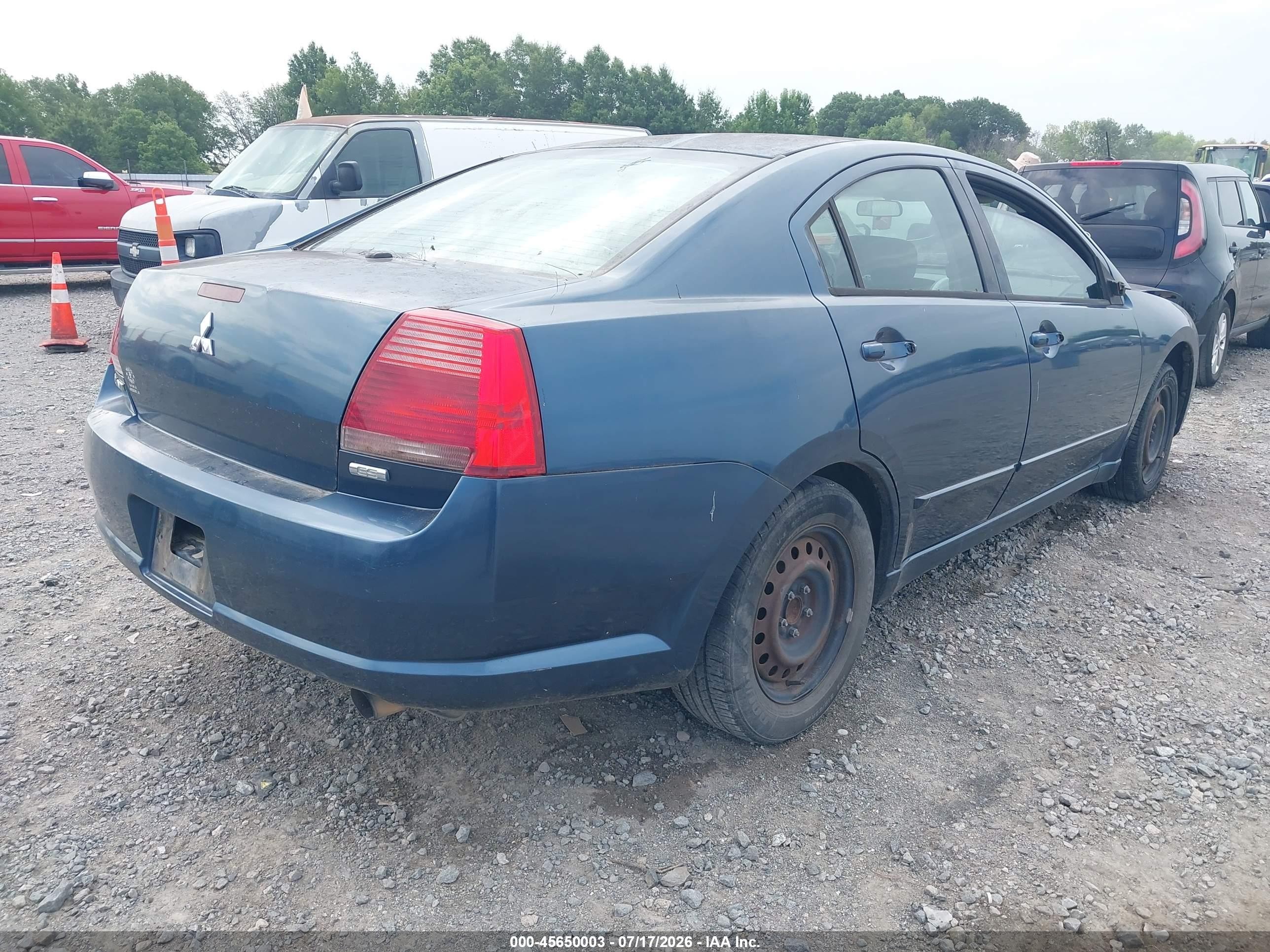 2004 Mitsubishi Galant Es Black vin: 4A3AB36F24E120724