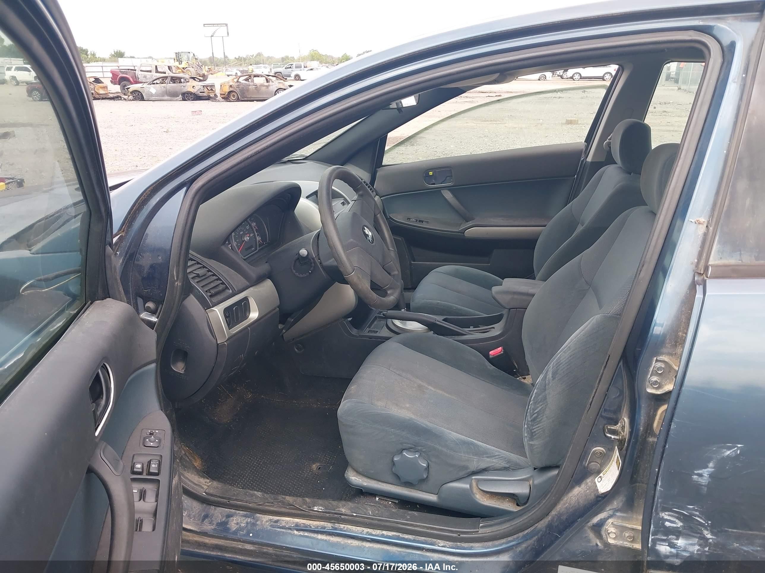 2004 Mitsubishi Galant Es Black vin: 4A3AB36F24E120724