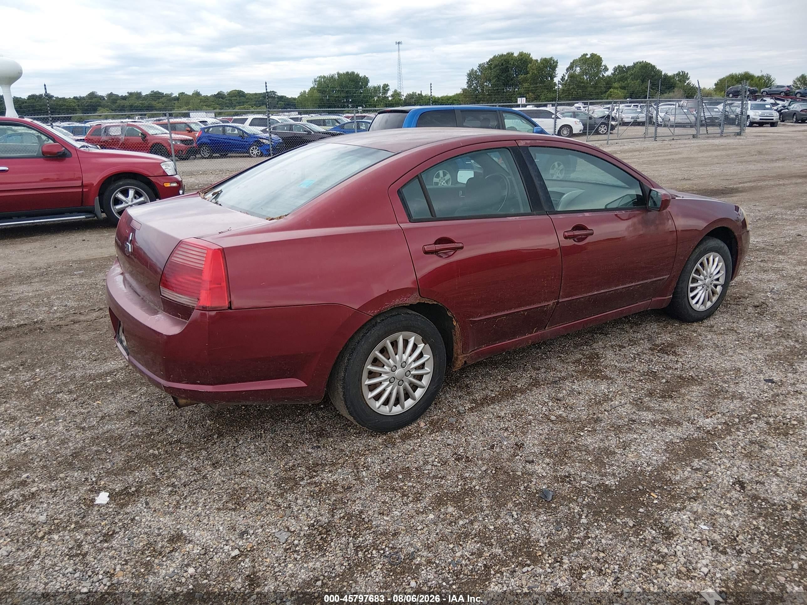 2006 Mitsubishi Galant Es/se Красный vin: 4A3AB36F26E044683