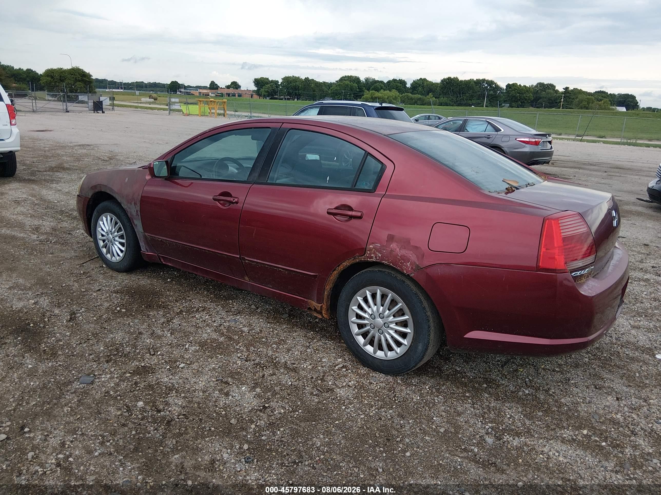 2006 Mitsubishi Galant Es/se Красный vin: 4A3AB36F26E044683