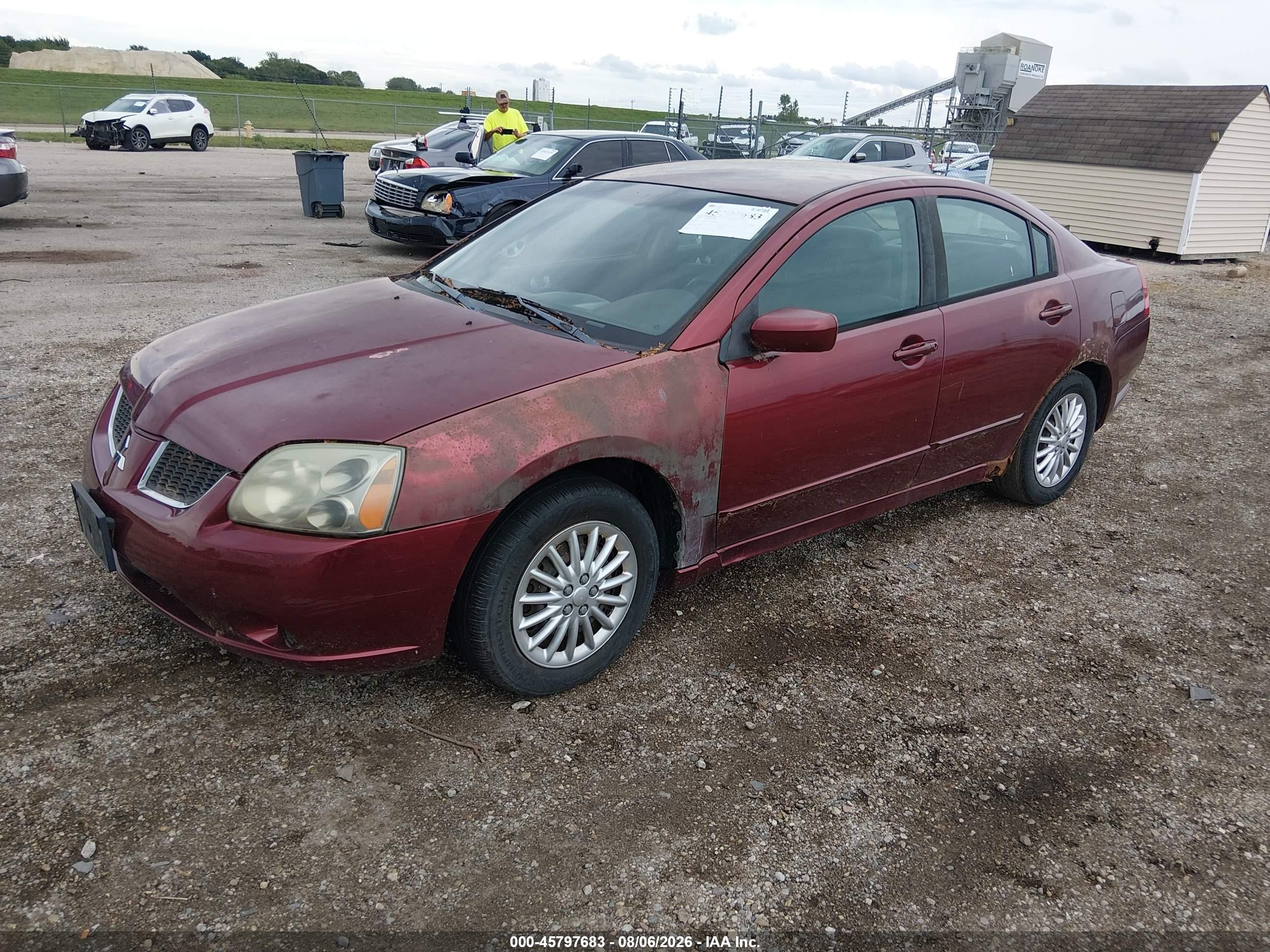 2006 Mitsubishi Galant Es/se Красный vin: 4A3AB36F26E044683