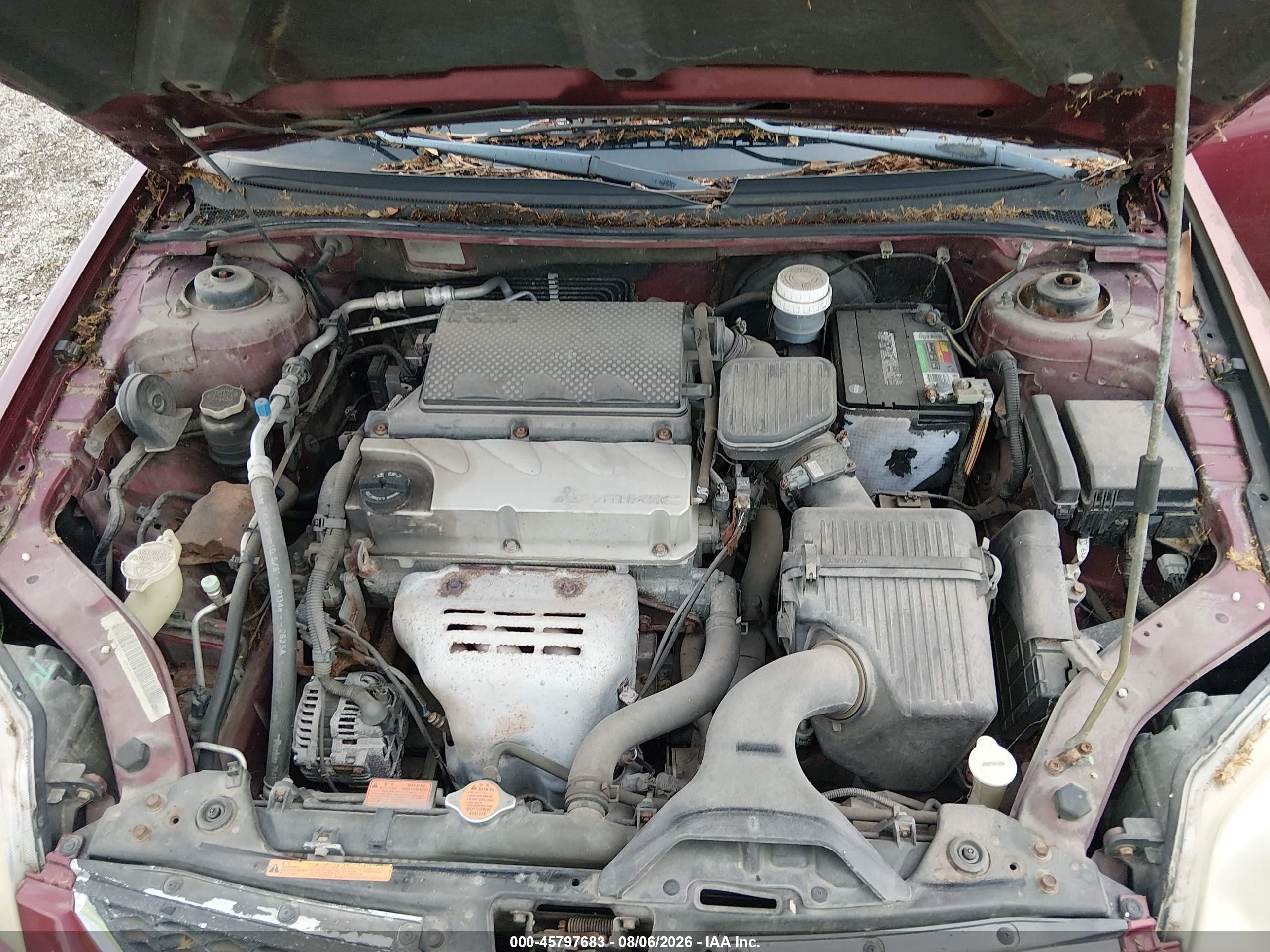 2006 Mitsubishi Galant Es/se Красный vin: 4A3AB36F26E044683