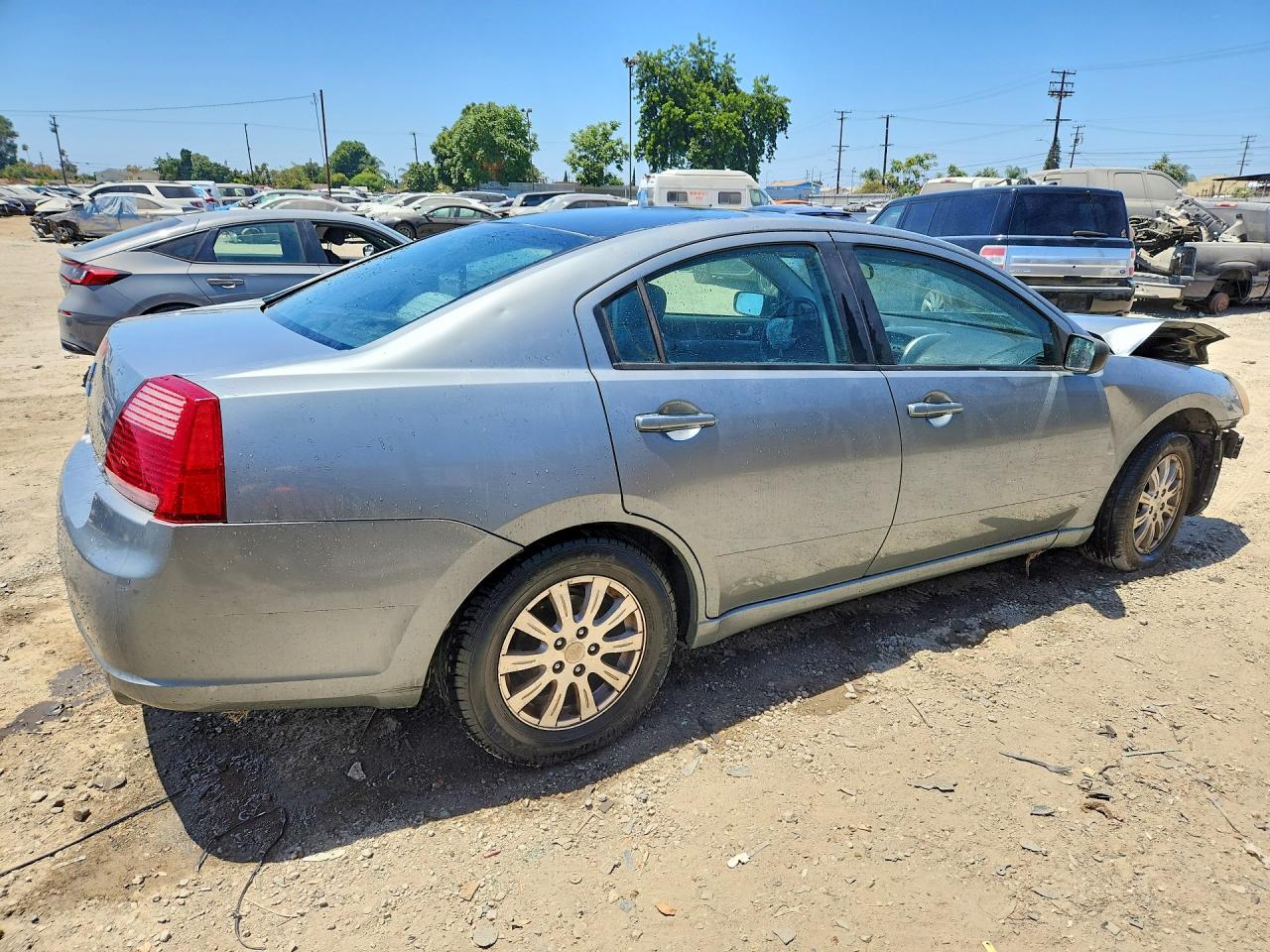 2008 Mitsubishi Galant Es Gray vin: 4A3AB36F28E025635