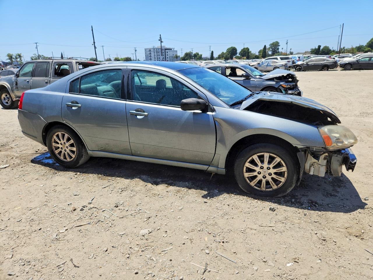2008 Mitsubishi Galant Es Gray vin: 4A3AB36F28E025635