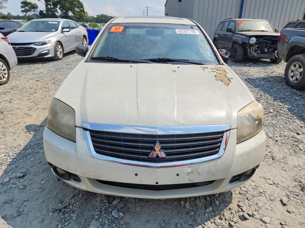 2009 Mitsubishi Galant Es White vin: 4A3AB36F29E013146