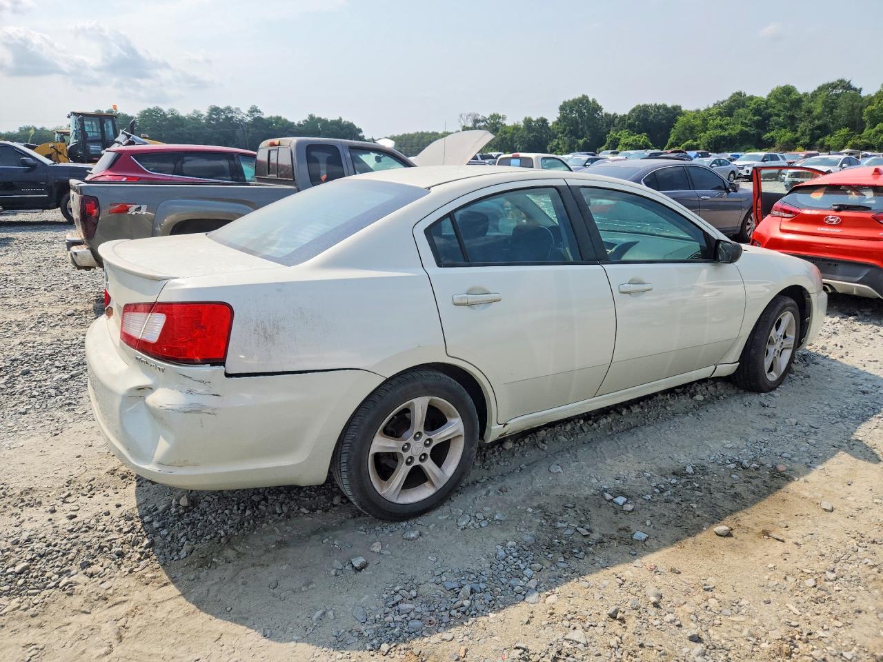 2009 Mitsubishi Galant Es White vin: 4A3AB36F29E013146
