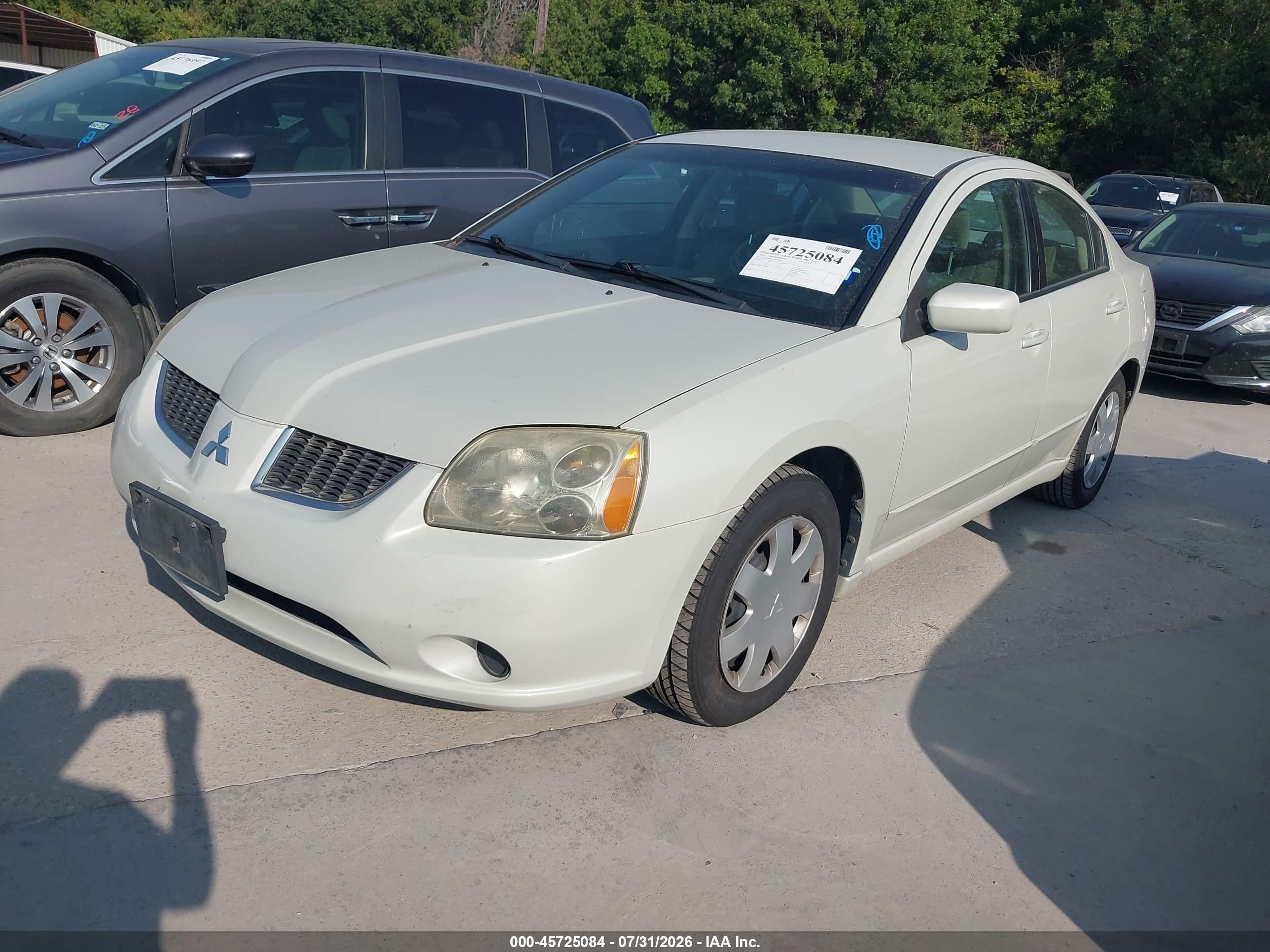 2005 Mitsubishi Galant Es/se White vin: 4A3AB36F35E057991
