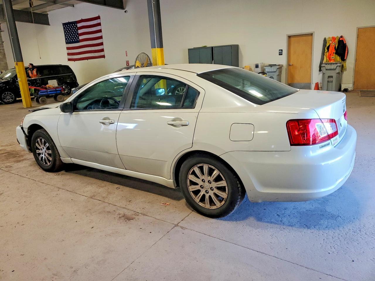 2009 Mitsubishi Galant Es White vin: 4A3AB36F39E018534