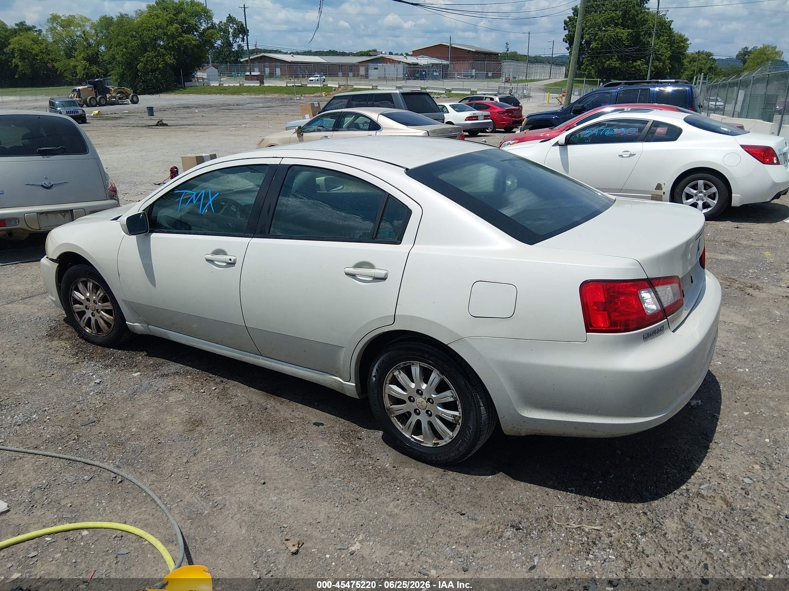 2009 Mitsubishi Galant   Белый vin: 4A3AB36F39E020963