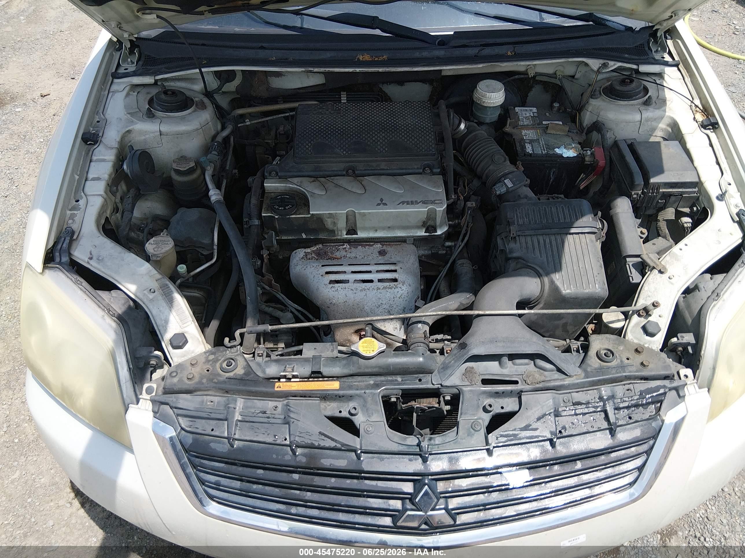 2009 Mitsubishi Galant   Белый vin: 4A3AB36F39E020963