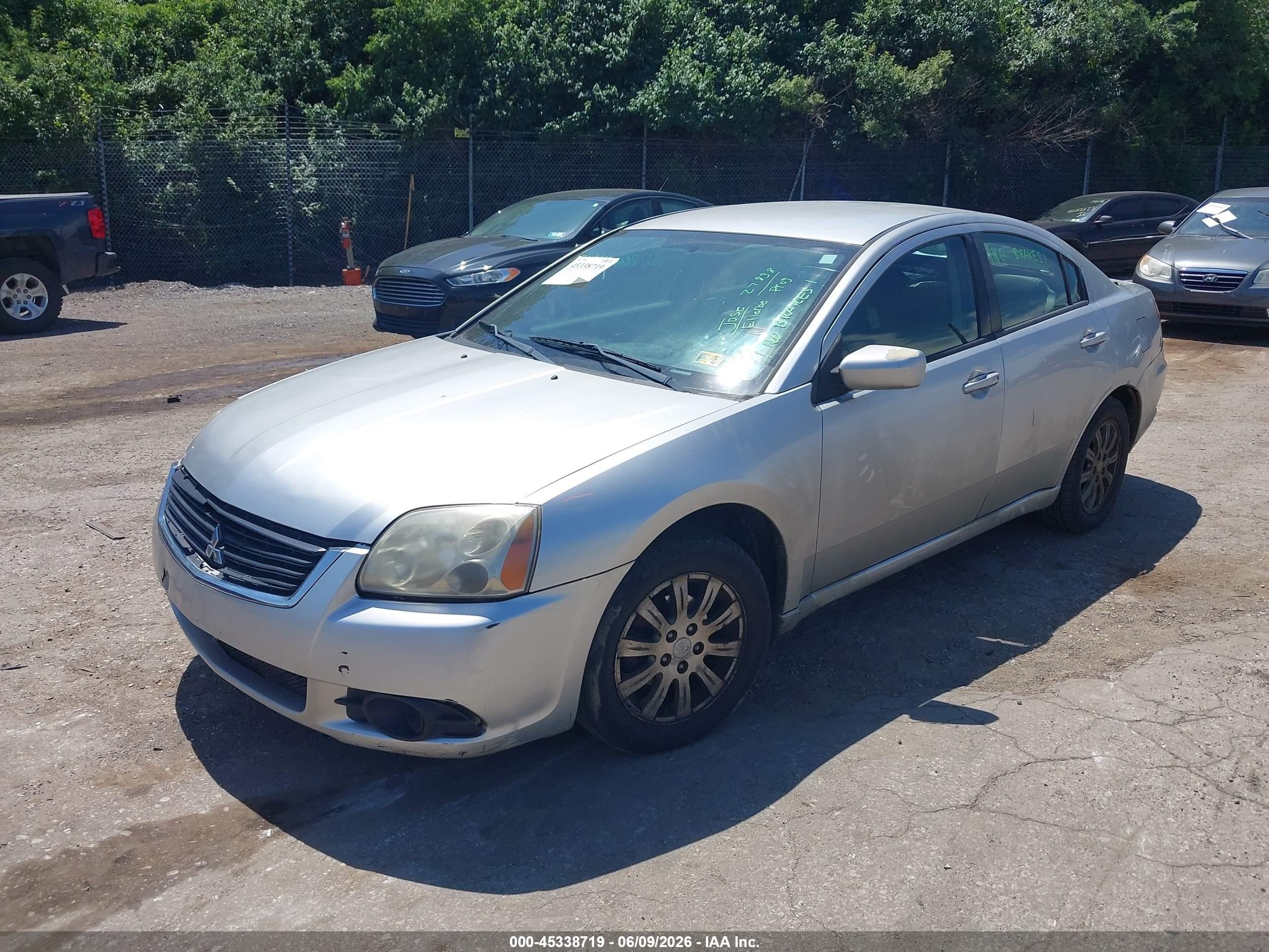 2009 Mitsubishi Galant Es/sport Edition Серебряный vin: 4A3AB36F39E024950