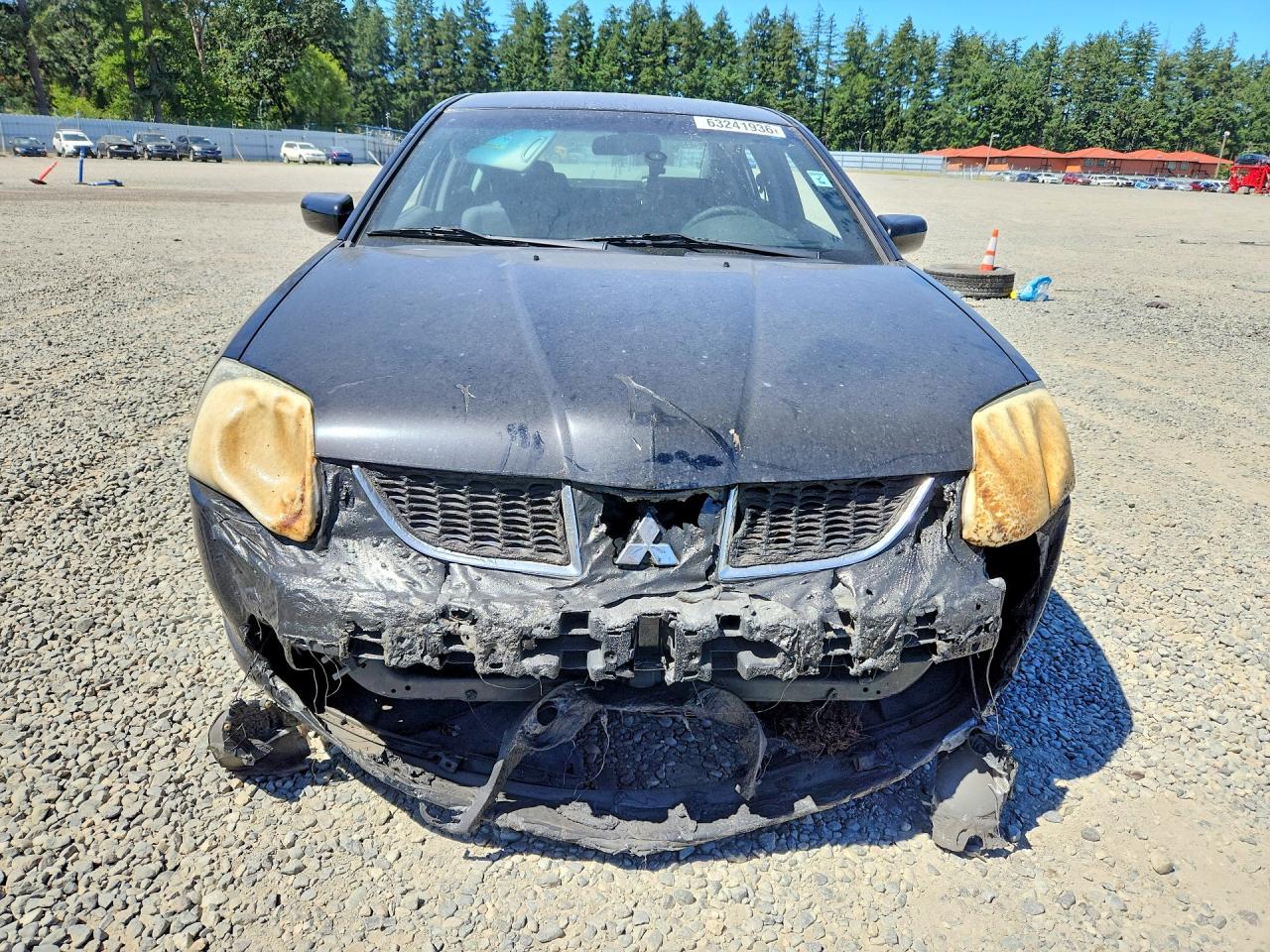 2004 Mitsubishi Galant Es Medium Black vin: 4A3AB36F44E081411
