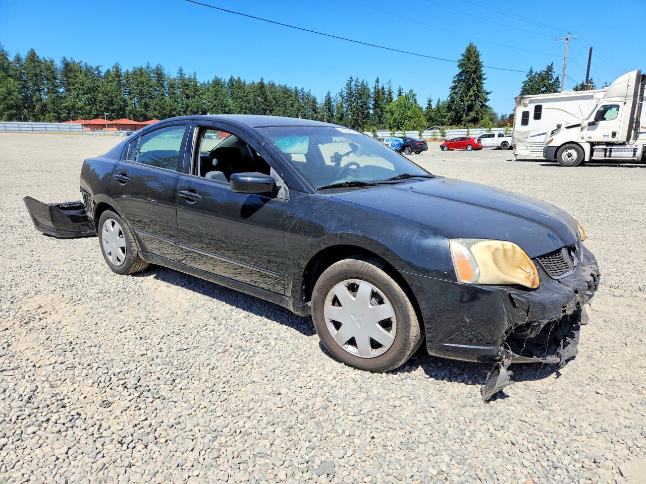 2004 Mitsubishi Galant Es Medium Black vin: 4A3AB36F44E081411