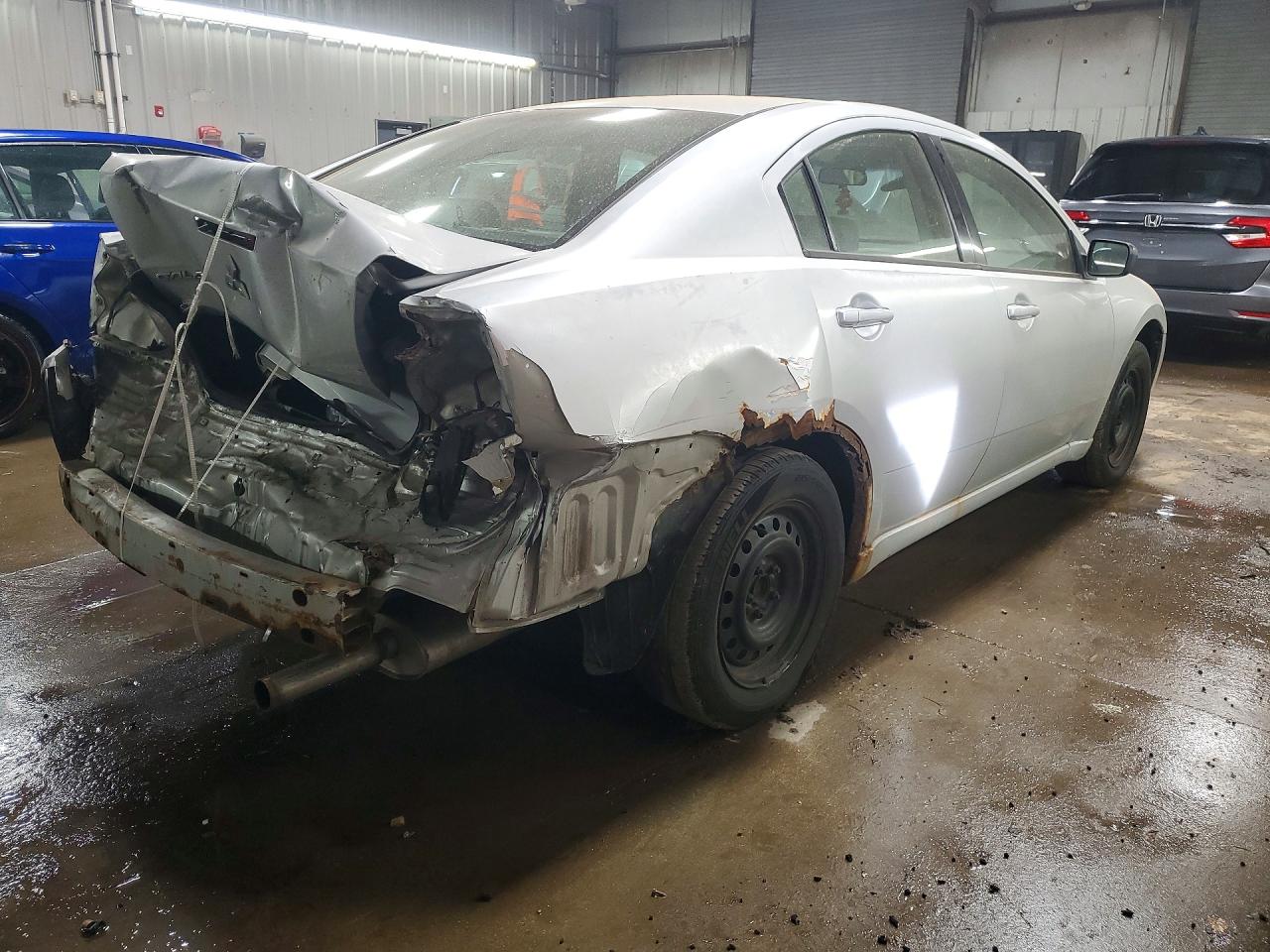 2007 Mitsubishi Galant Es Silver vin: 4A3AB36F47E056965