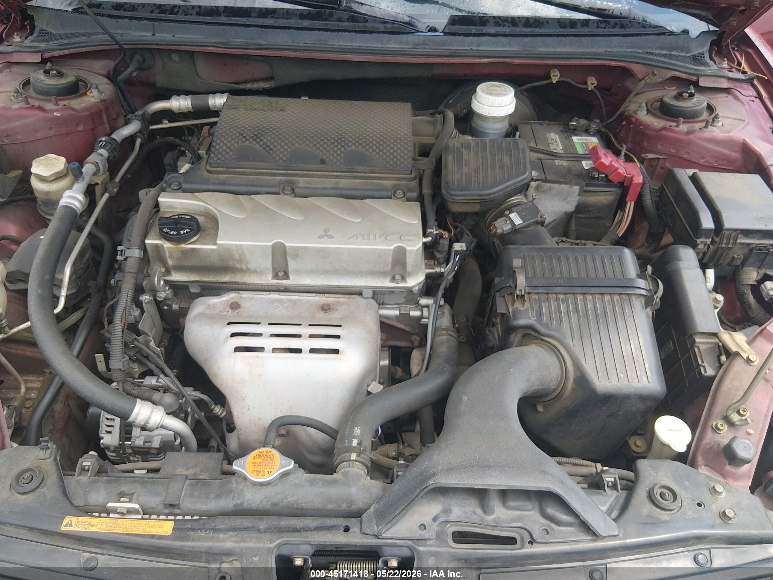 2007 Mitsubishi Galant Es/se Burgundy vin: 4A3AB36F47E068744