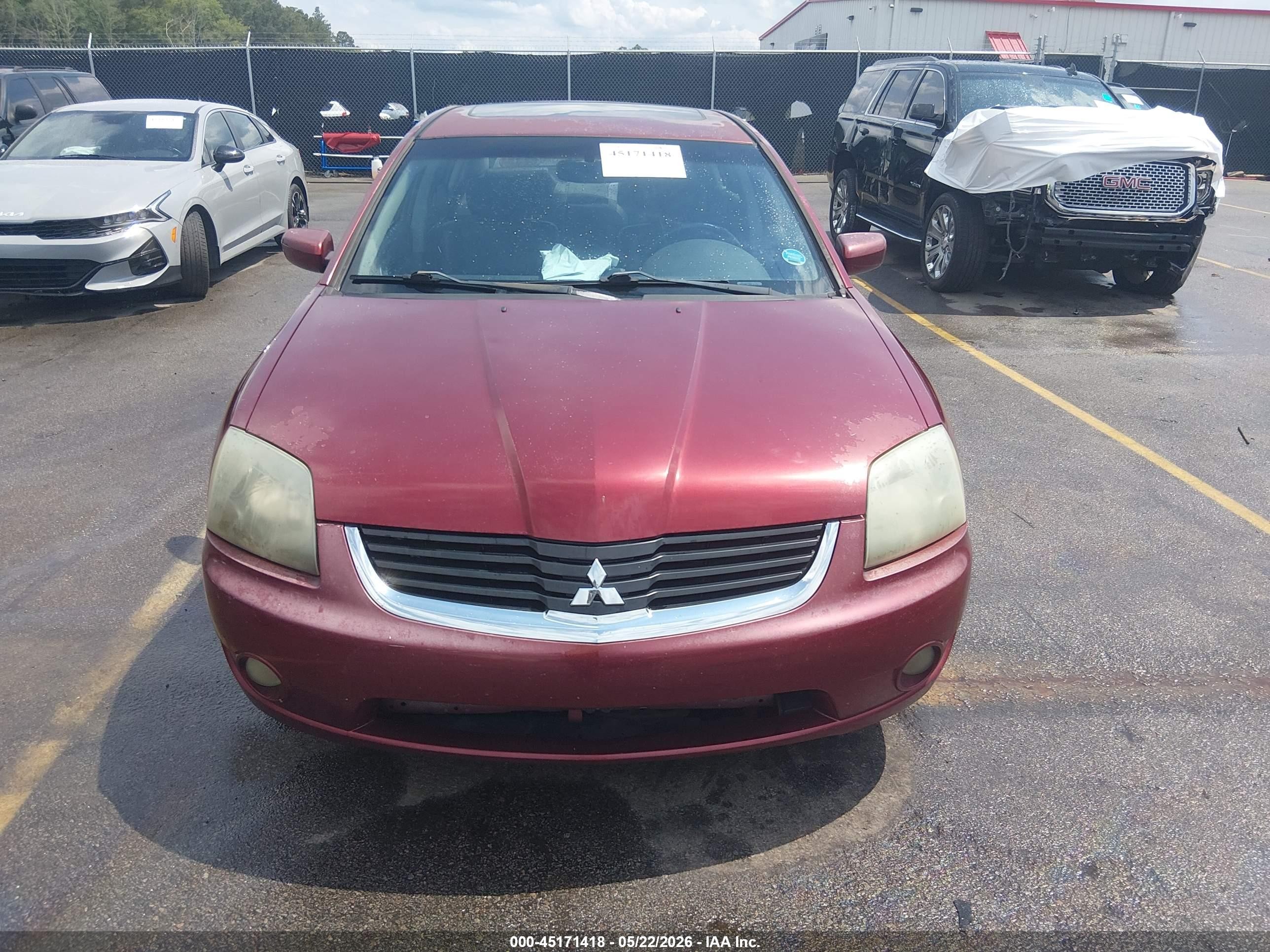 2007 Mitsubishi Galant Es/se Burgundy vin: 4A3AB36F47E068744