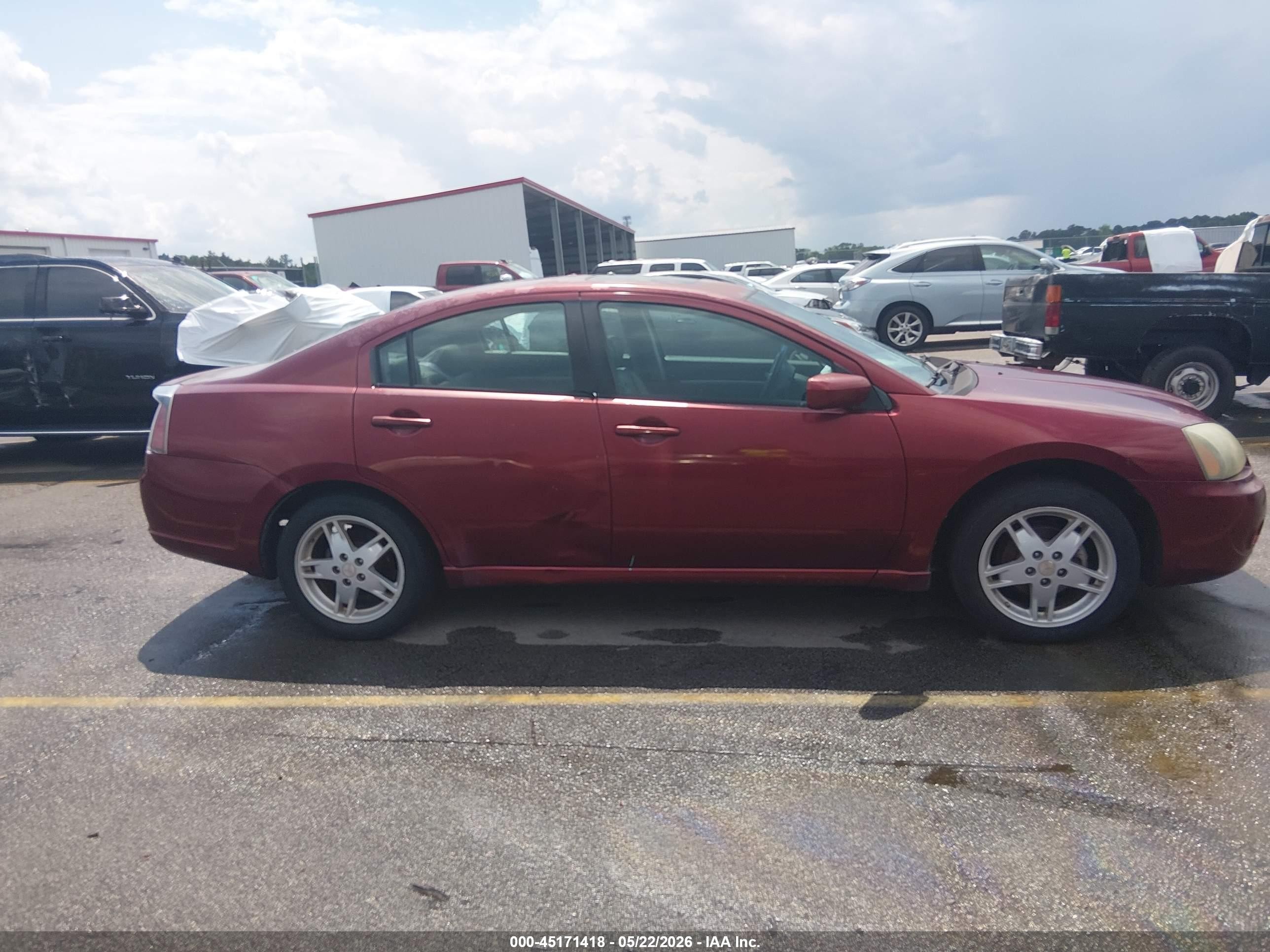 2007 Mitsubishi Galant Es/se Burgundy vin: 4A3AB36F47E068744