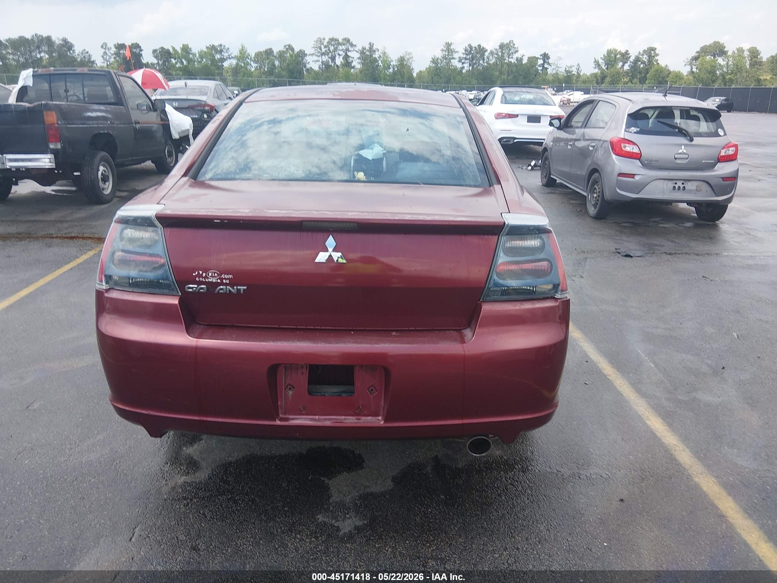 2007 Mitsubishi Galant Es/se Burgundy vin: 4A3AB36F47E068744