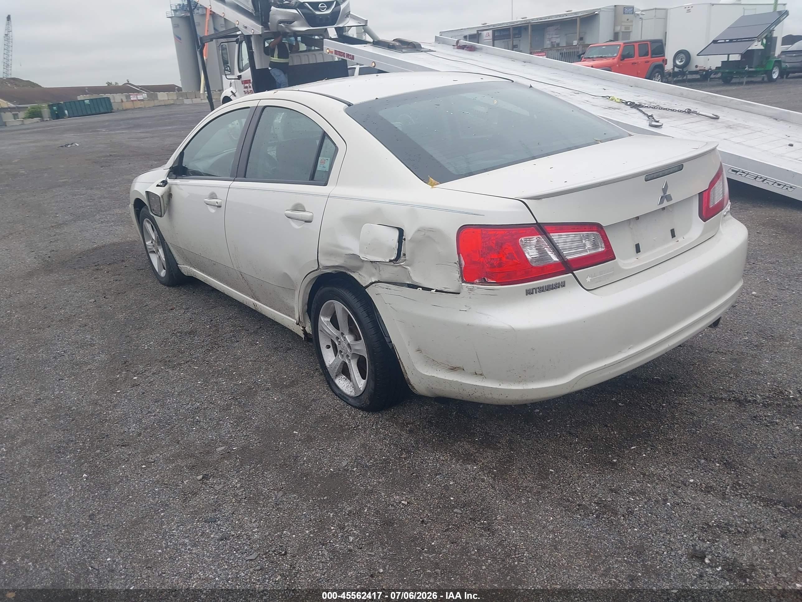 2009 Mitsubishi Galant Es/sport Edition Белый vin: 4A3AB36F49E010894