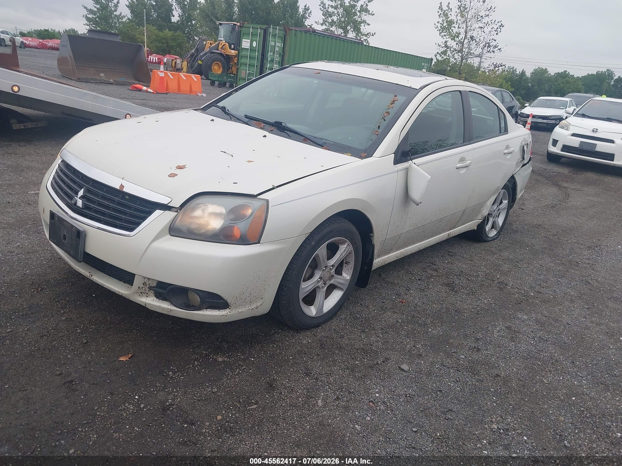 2009 Mitsubishi Galant Es/sport Edition Белый vin: 4A3AB36F49E010894