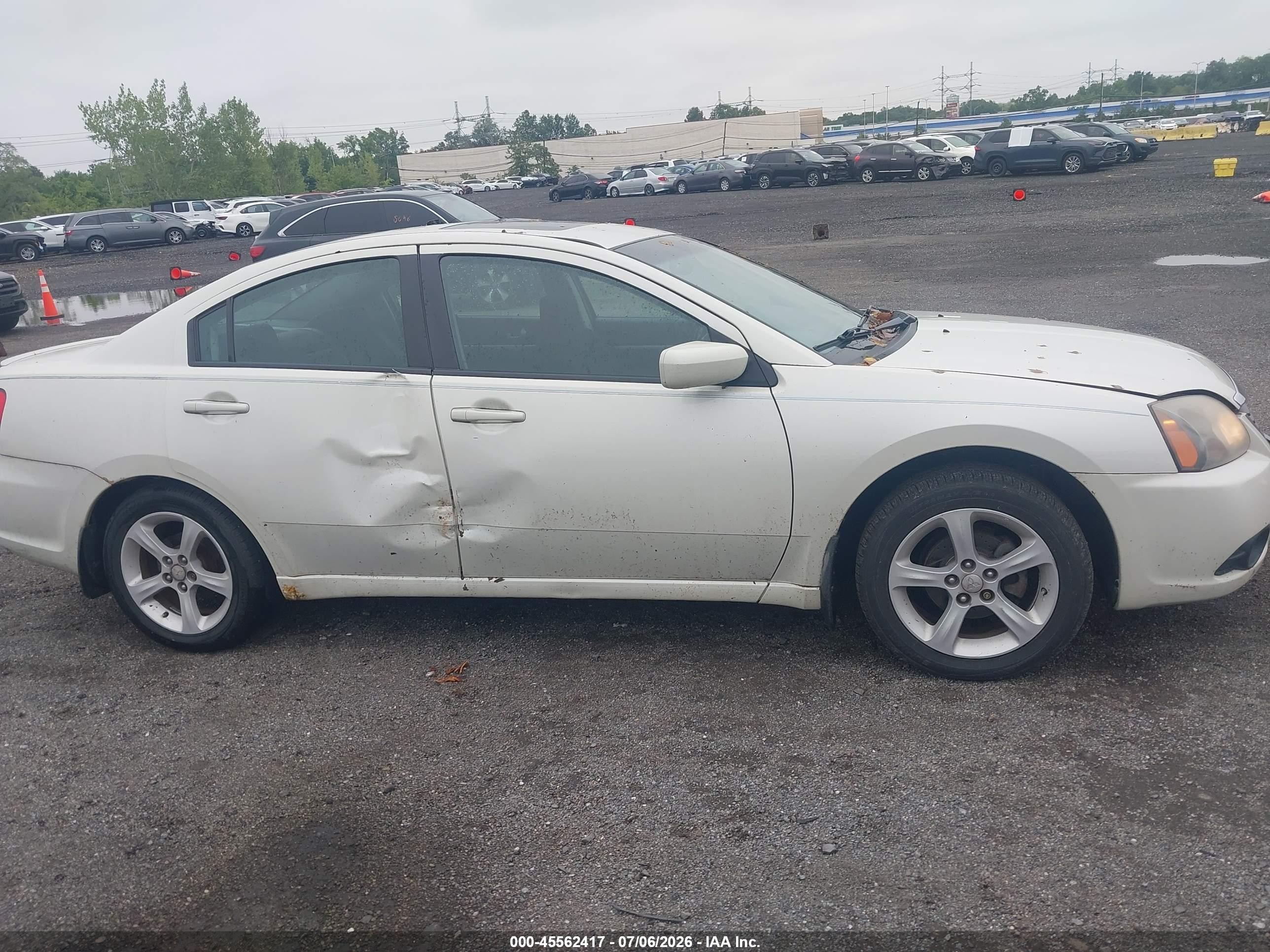 2009 Mitsubishi Galant Es/sport Edition Белый vin: 4A3AB36F49E010894