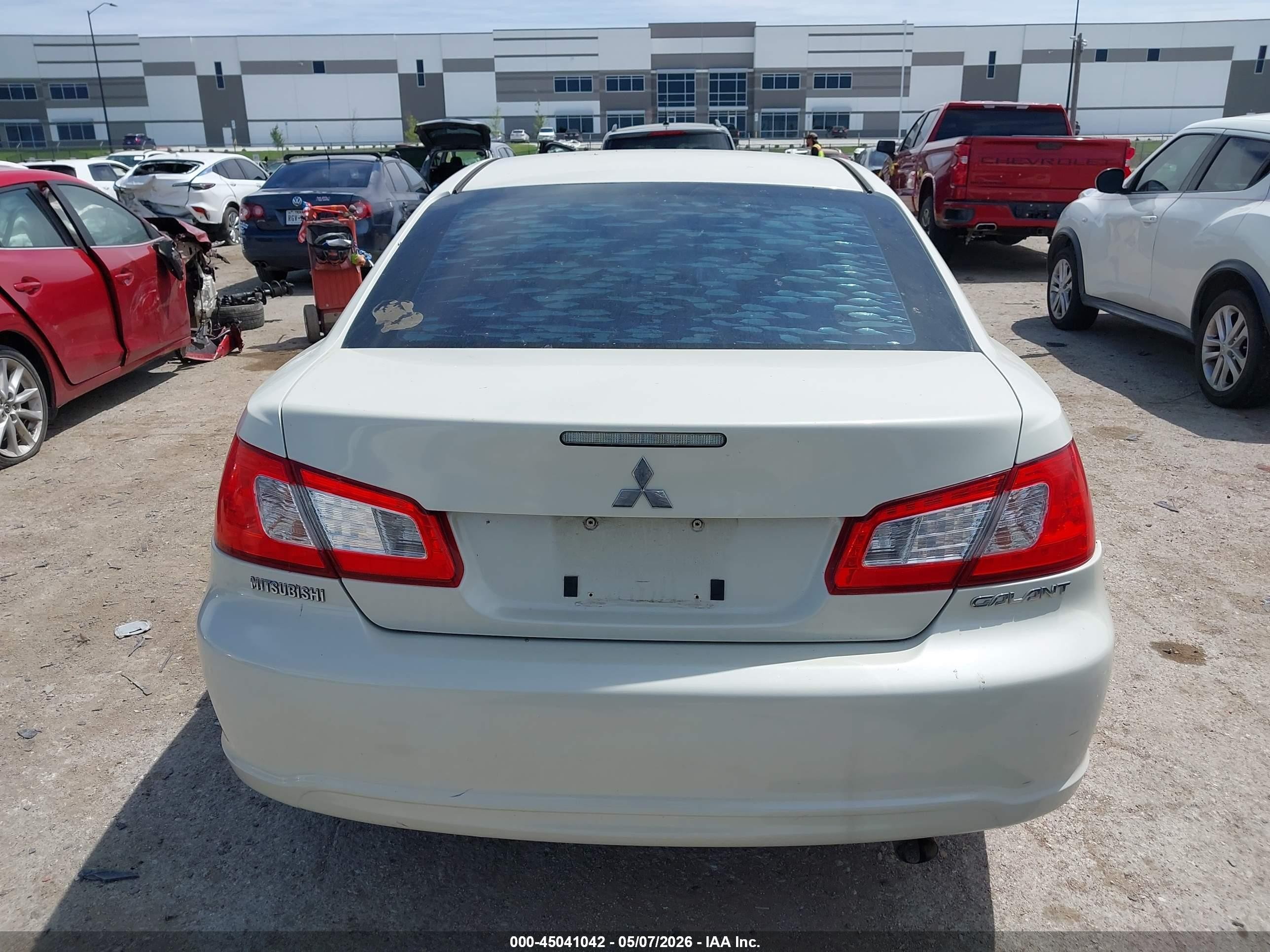 2009 Mitsubishi Galant Es/sport Edition White vin: 4A3AB36F49E022849