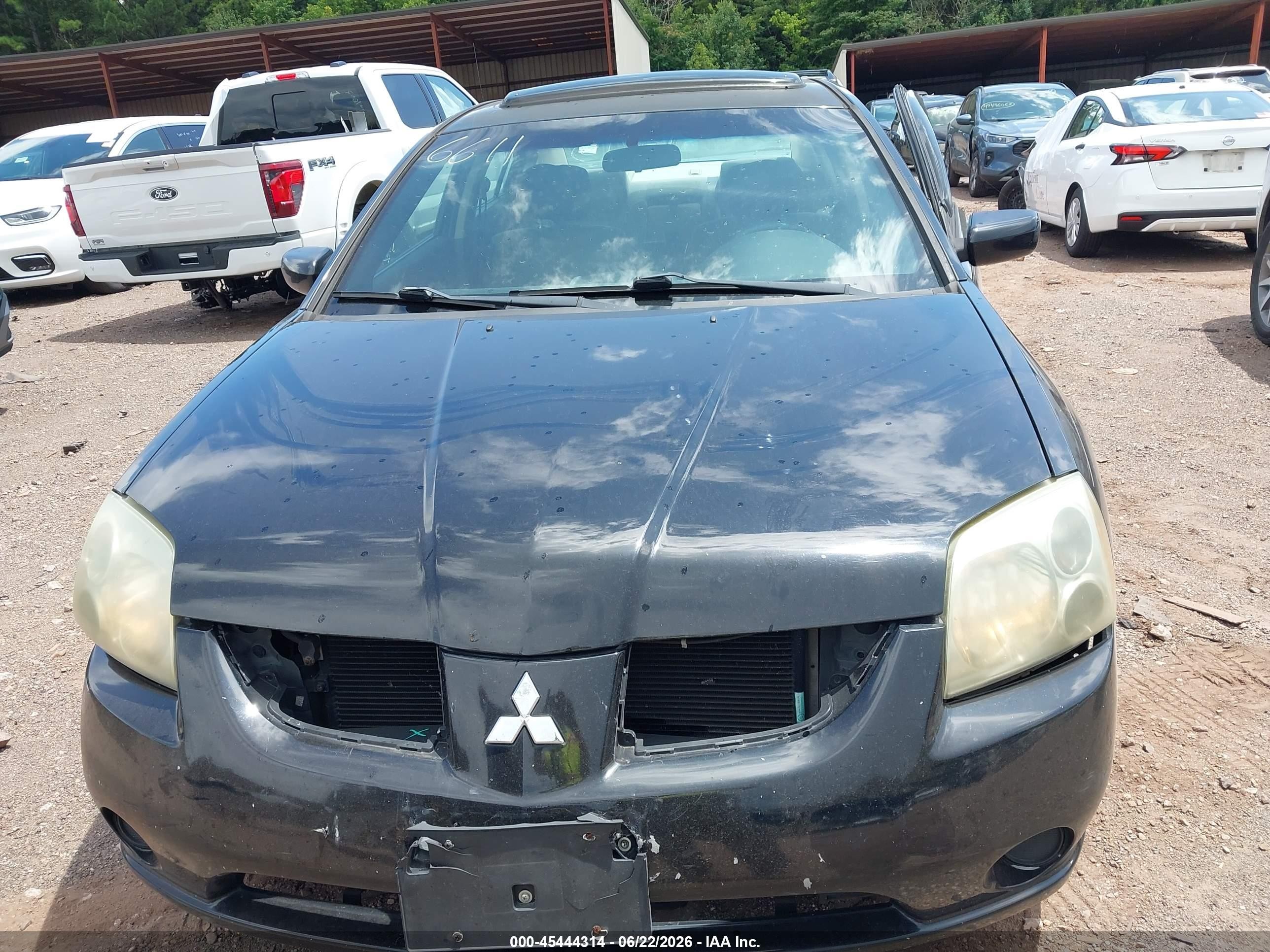 2004 Mitsubishi Galant Es Black vin: 4A3AB36F54E055660