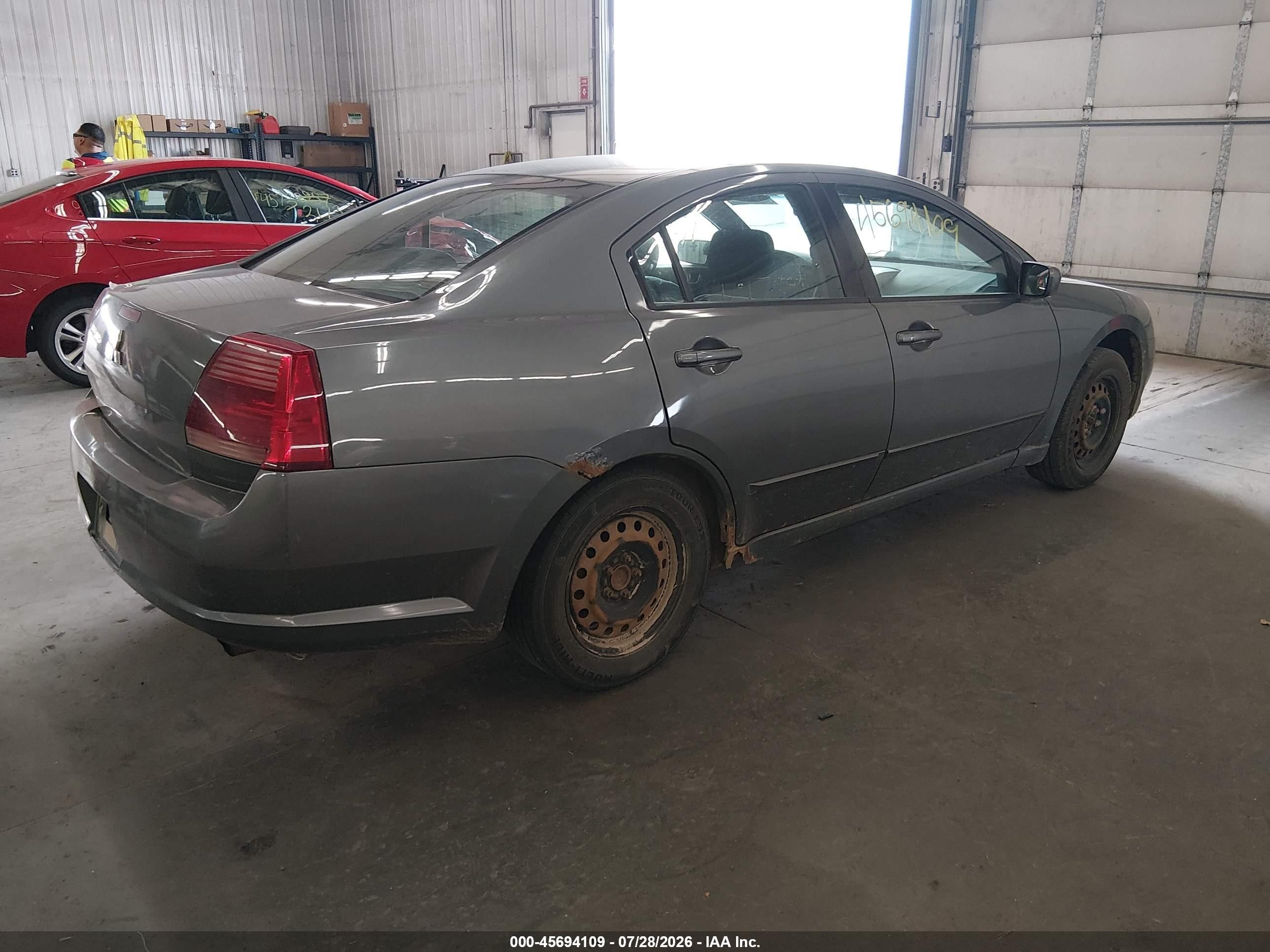 2006 Mitsubishi Galant Es/se Gray vin: 4A3AB36F56E027084