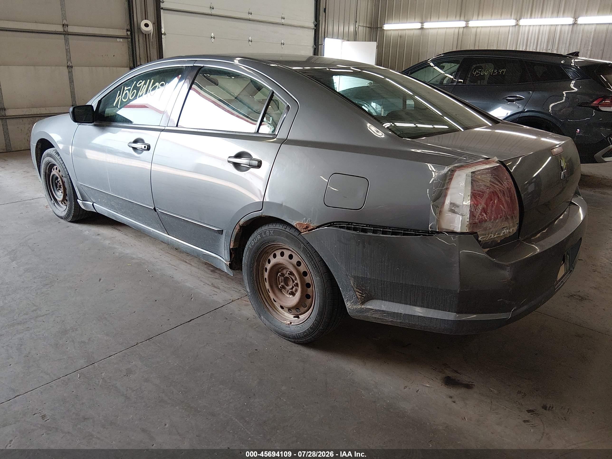 2006 Mitsubishi Galant Es/se Gray vin: 4A3AB36F56E027084