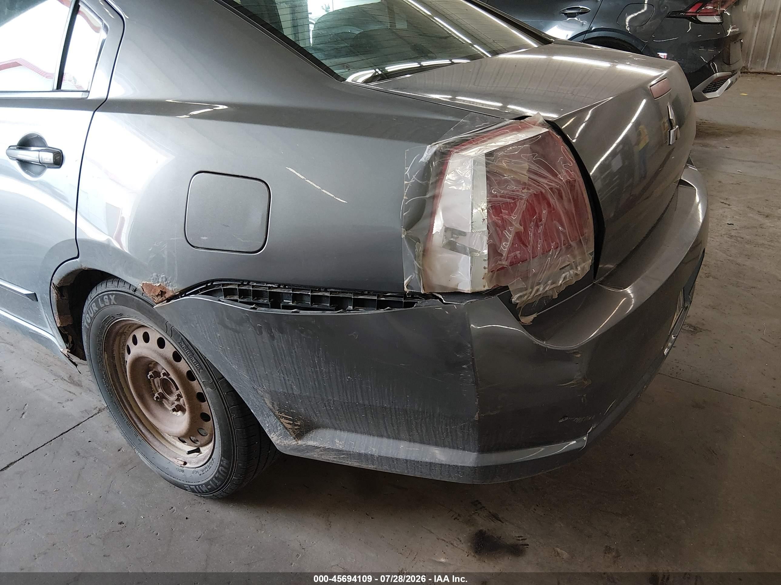 2006 Mitsubishi Galant Es/se Gray vin: 4A3AB36F56E027084