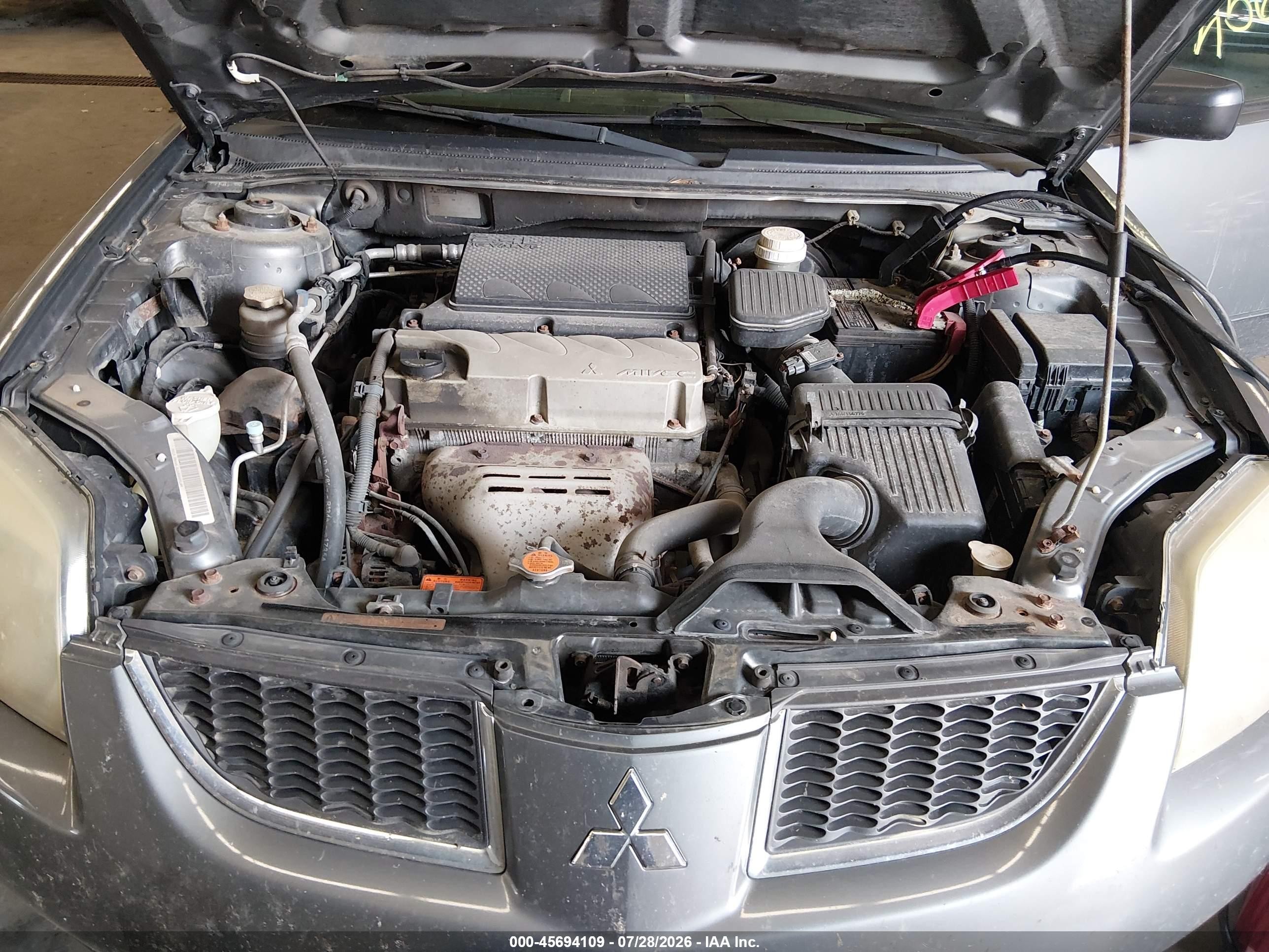 2006 Mitsubishi Galant Es/se Gray vin: 4A3AB36F56E027084
