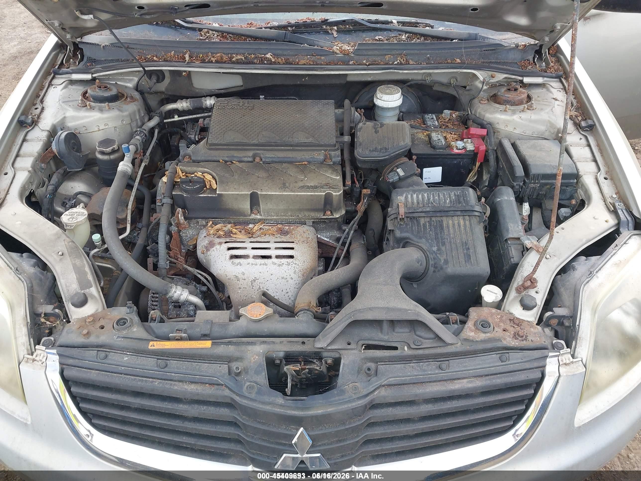 2007 Mitsubishi Galant Es/se vin: 4A3AB36F57E053329