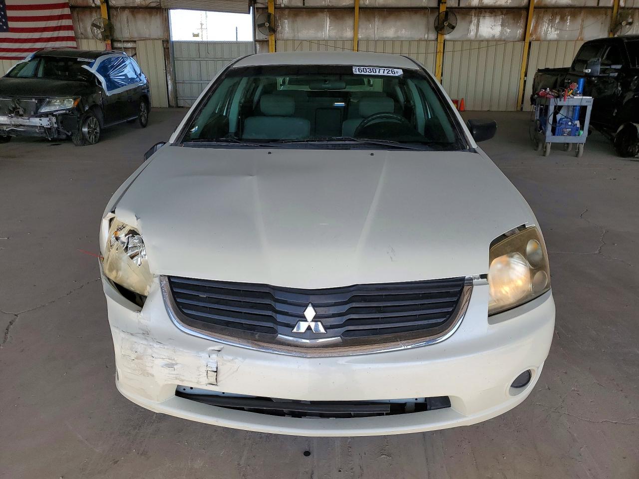 2008 Mitsubishi Galant Es White vin: 4A3AB36F58E018940