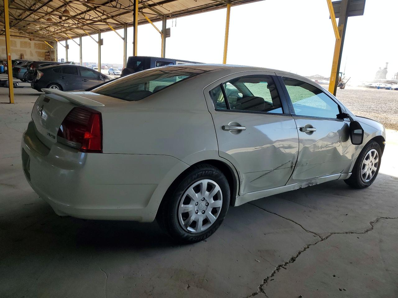 2008 Mitsubishi Galant Es White vin: 4A3AB36F58E018940