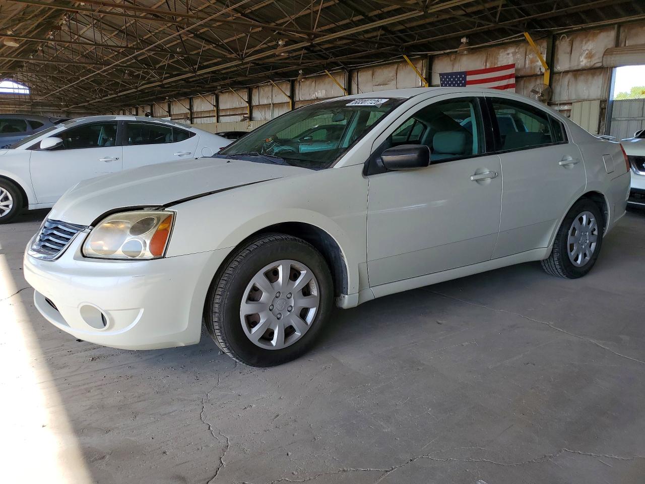 2008 Mitsubishi Galant Es White vin: 4A3AB36F58E018940