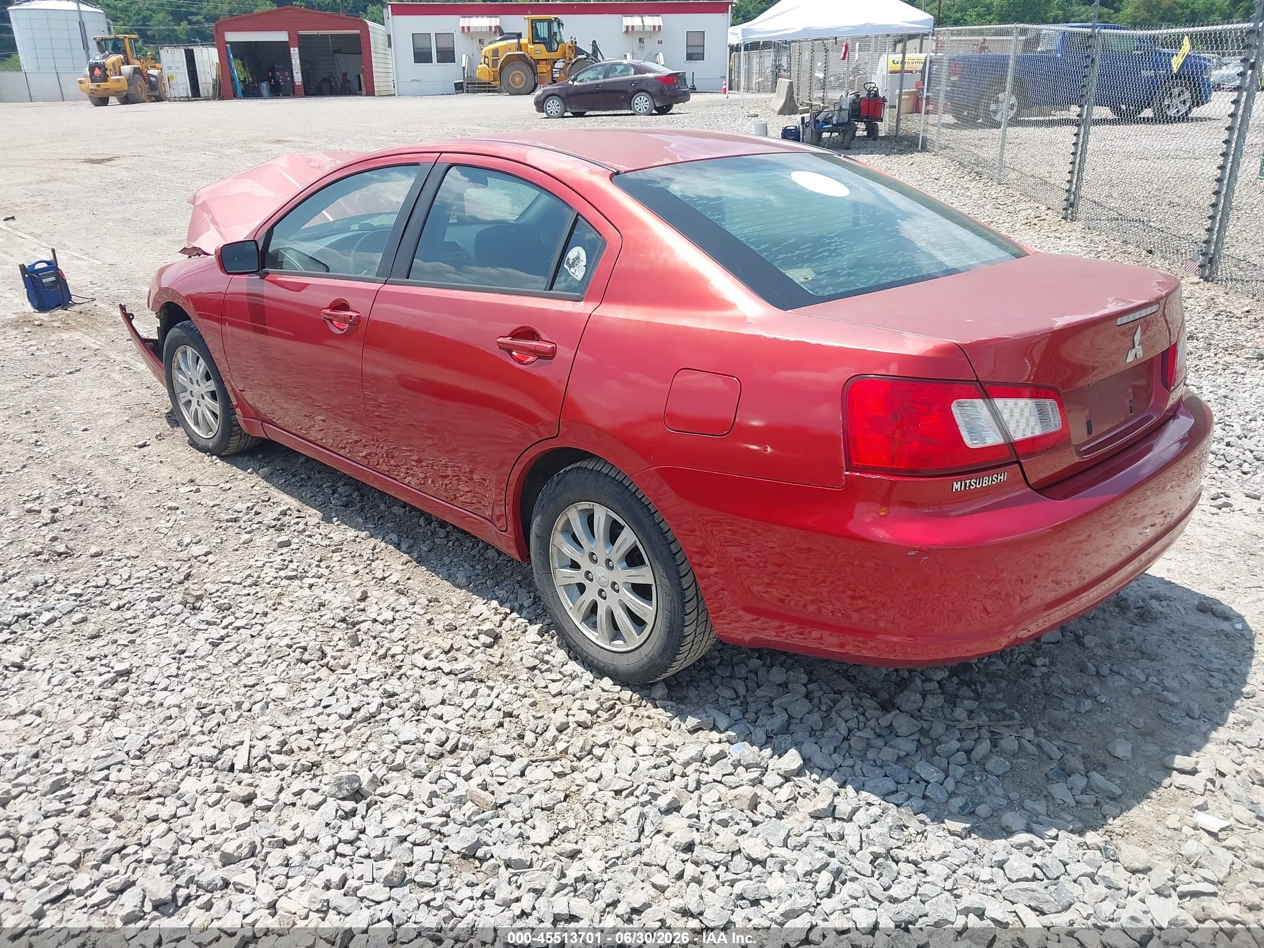 2009 Mitsubishi Galant Es/sport Edition Red vin: 4A3AB36F59E003355