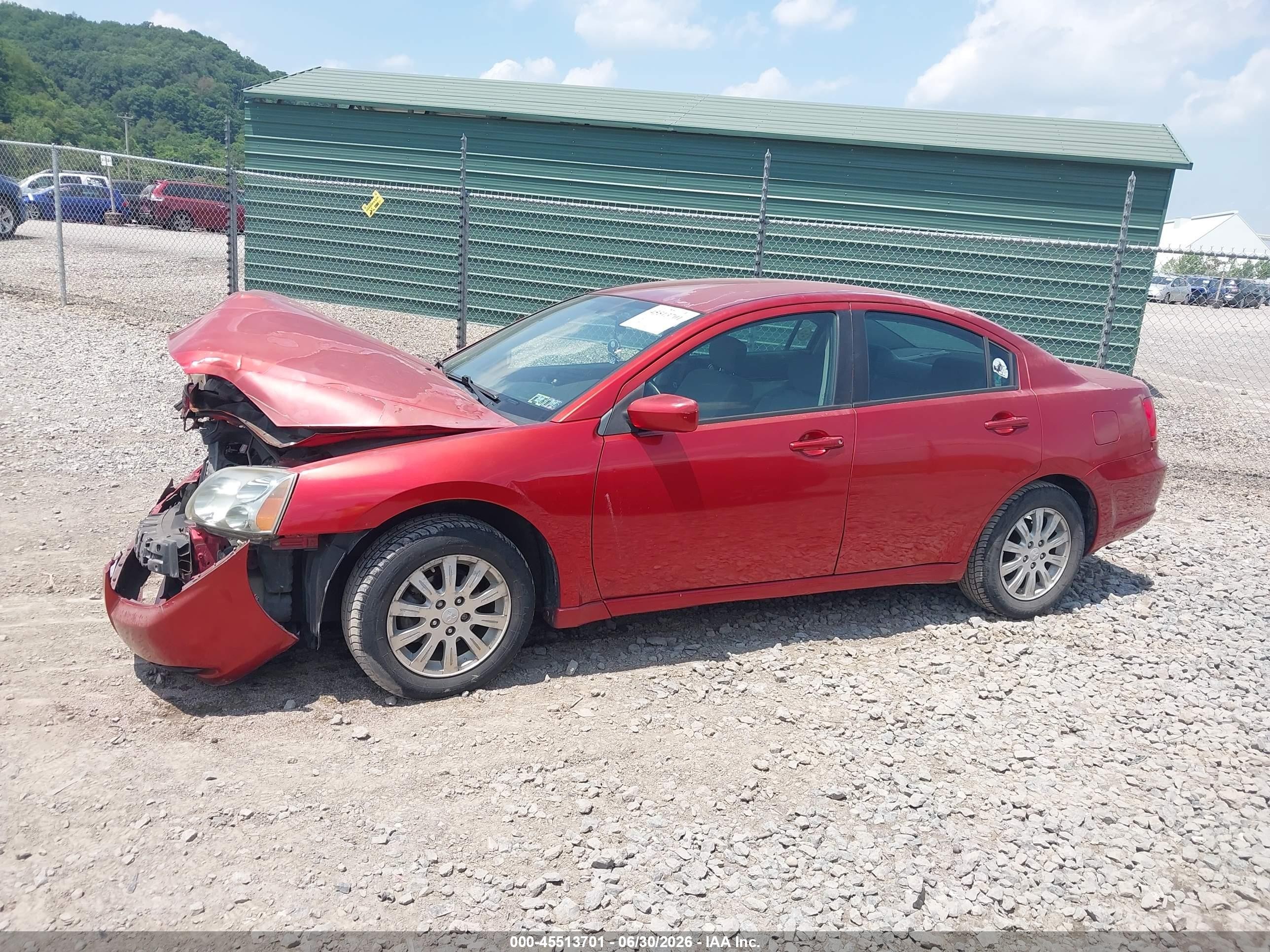 2009 Mitsubishi Galant Es/sport Edition Red vin: 4A3AB36F59E003355