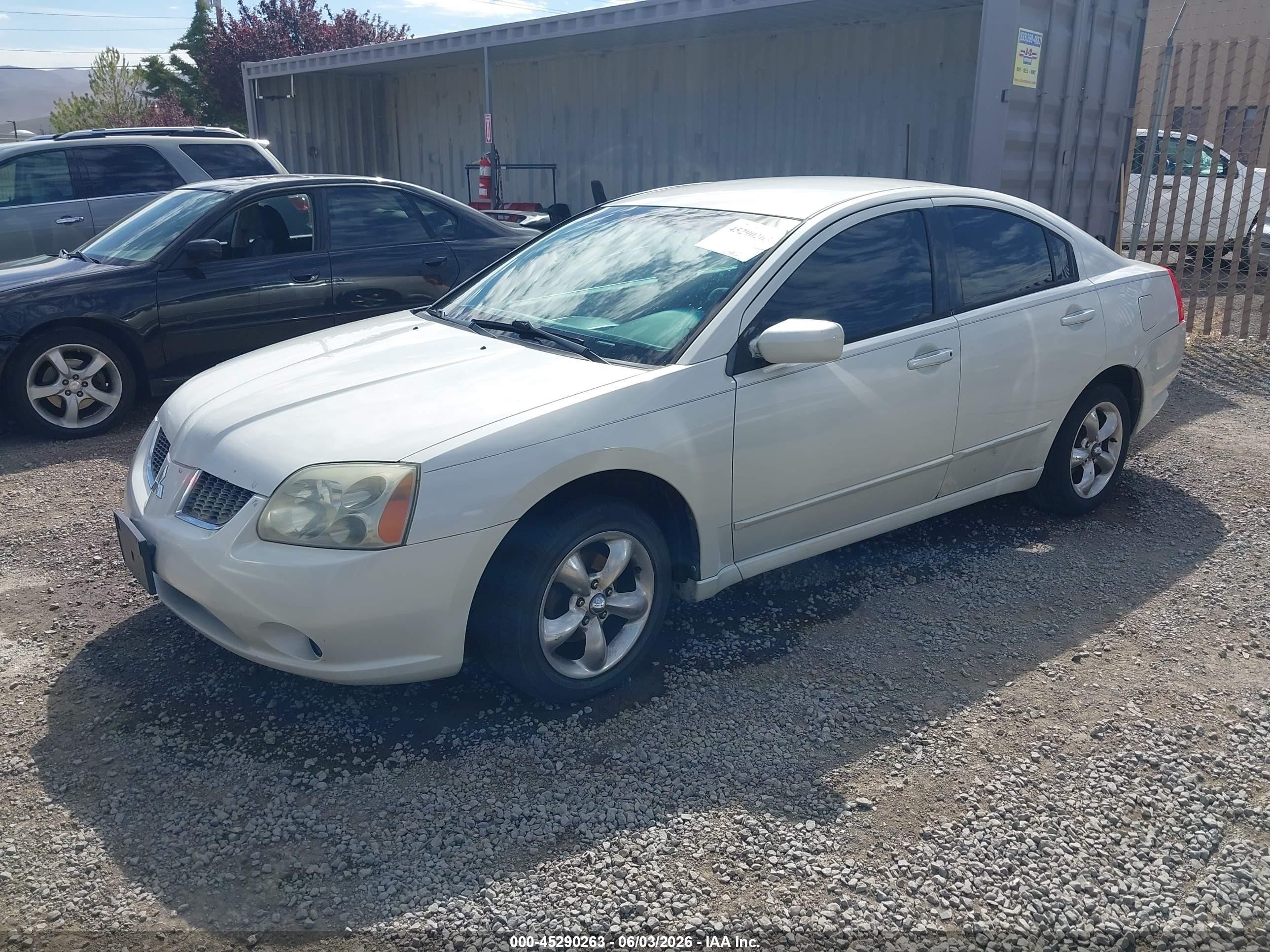 2004 Mitsubishi Galant Es White vin: 4A3AB36F64E121357