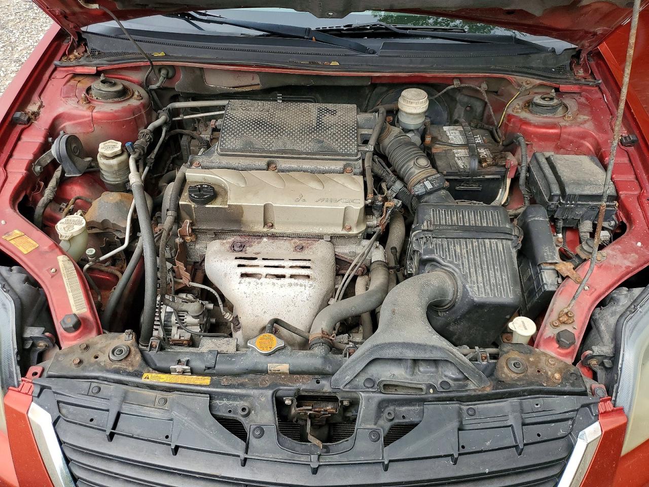 2009 Mitsubishi Galant Es Red vin: 4A3AB36F69E001811