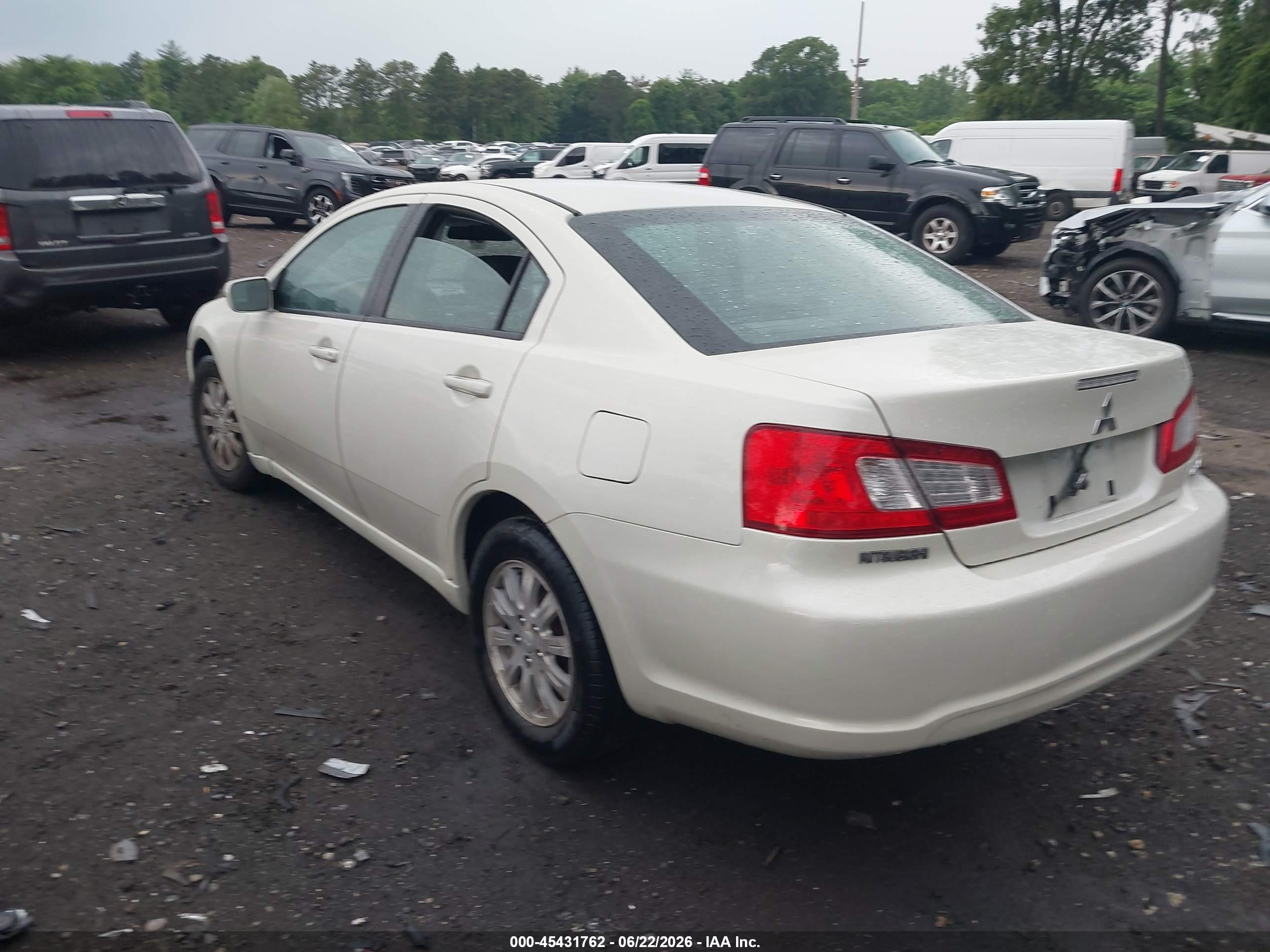 2009 Mitsubishi Galant Es/sport Edition White vin: 4A3AB36F69E024568