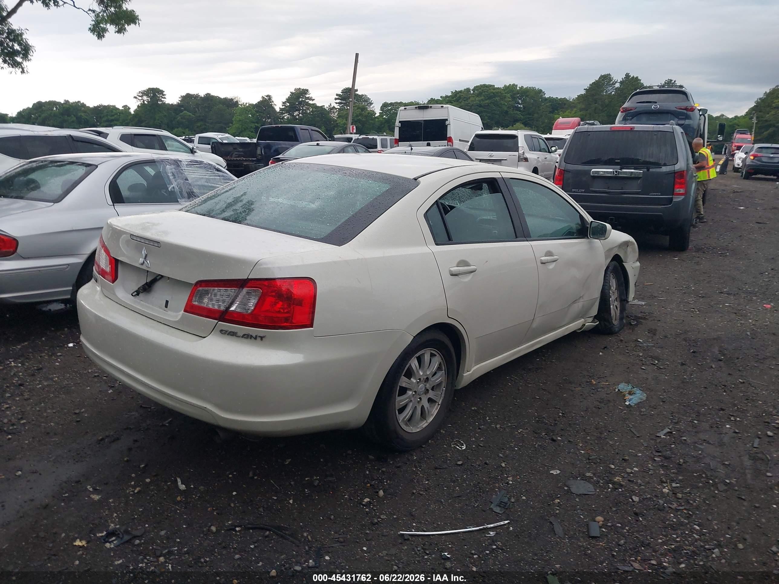 2009 Mitsubishi Galant Es/sport Edition White vin: 4A3AB36F69E024568