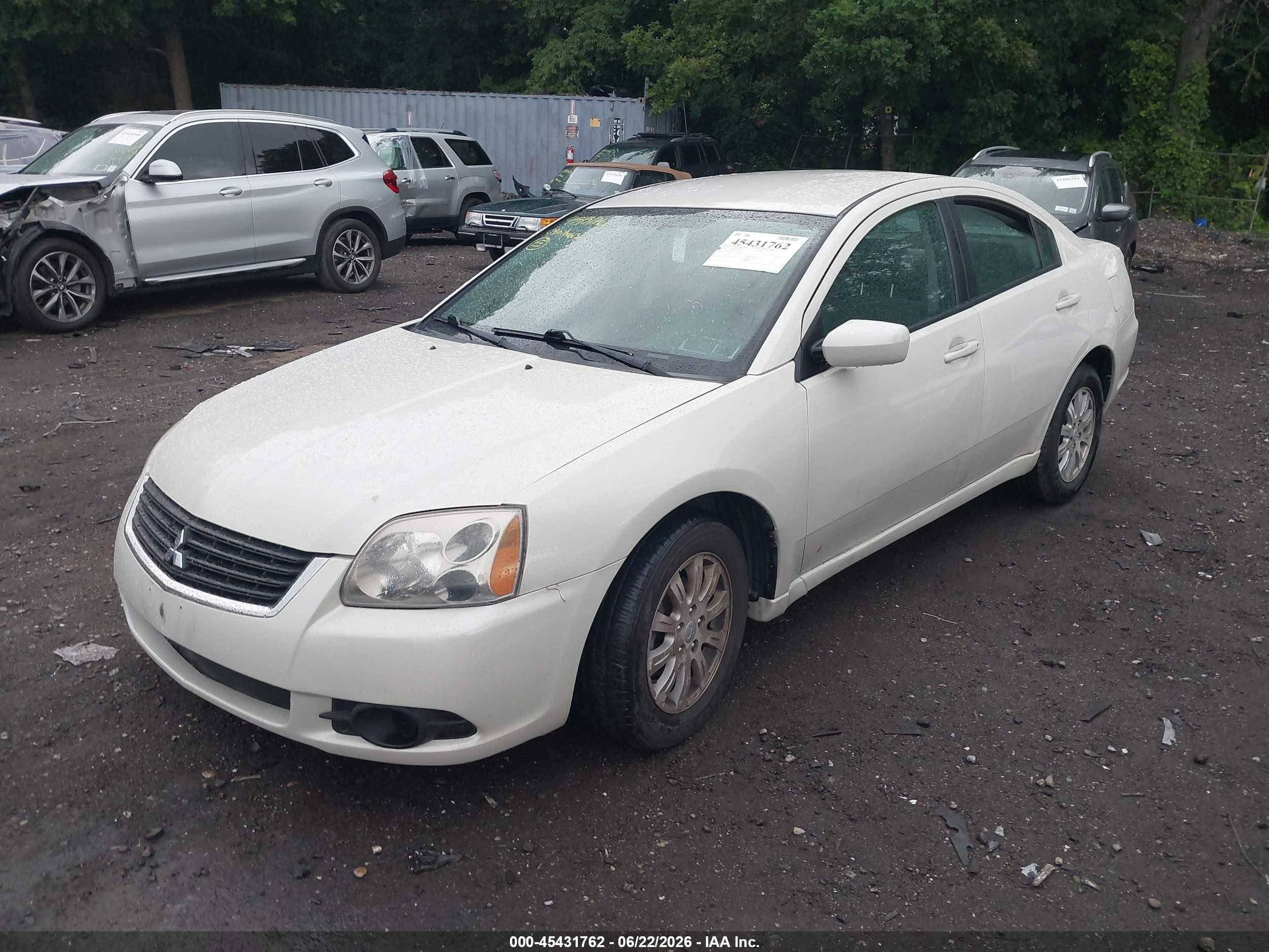 2009 Mitsubishi Galant Es/sport Edition White vin: 4A3AB36F69E024568
