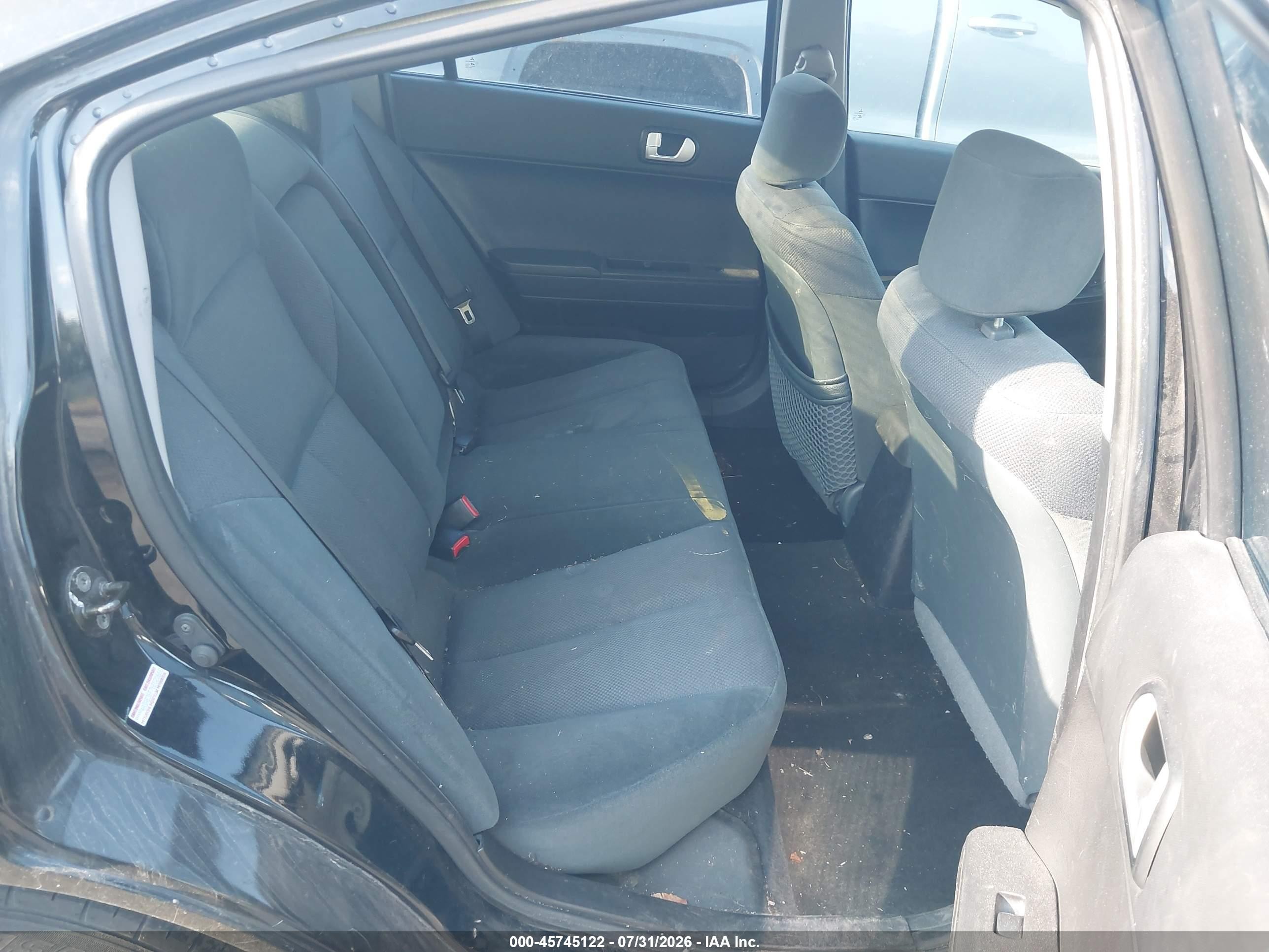 2006 Mitsubishi Galant Es/se Black vin: 4A3AB36F76E020668