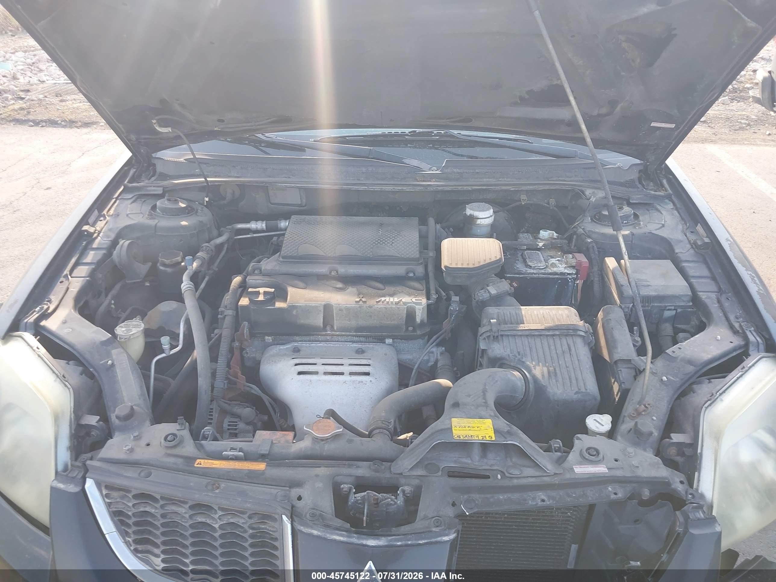 2006 Mitsubishi Galant Es/se Black vin: 4A3AB36F76E020668