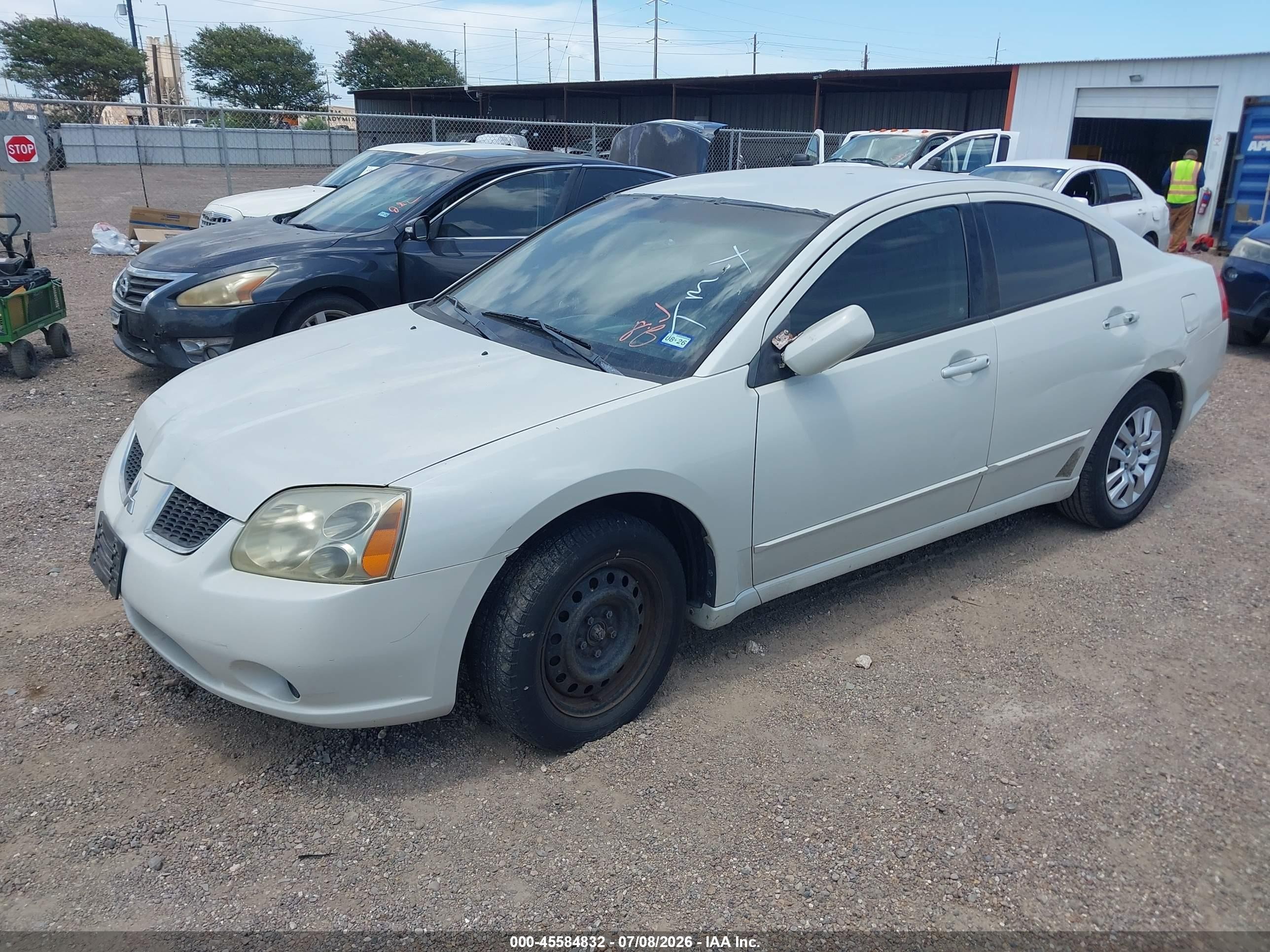 2006 Mitsubishi Galant Es/se White vin: 4A3AB36F76E058806