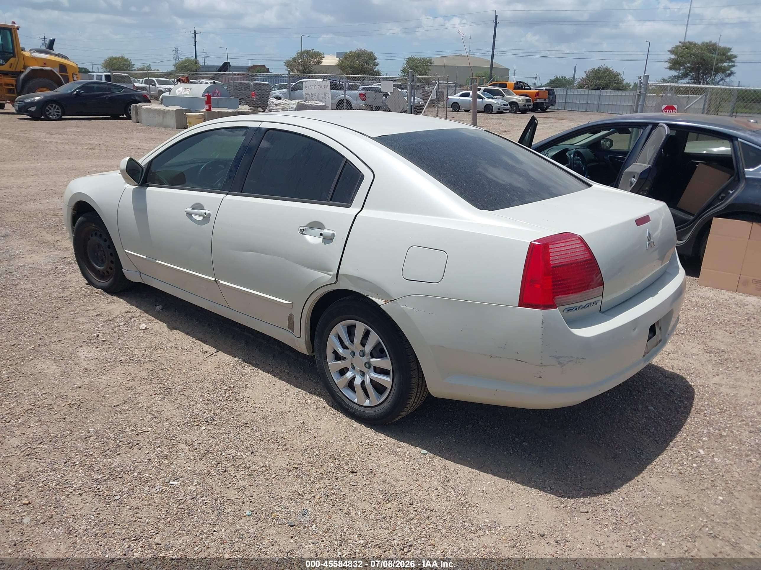 2006 Mitsubishi Galant Es/se White vin: 4A3AB36F76E058806